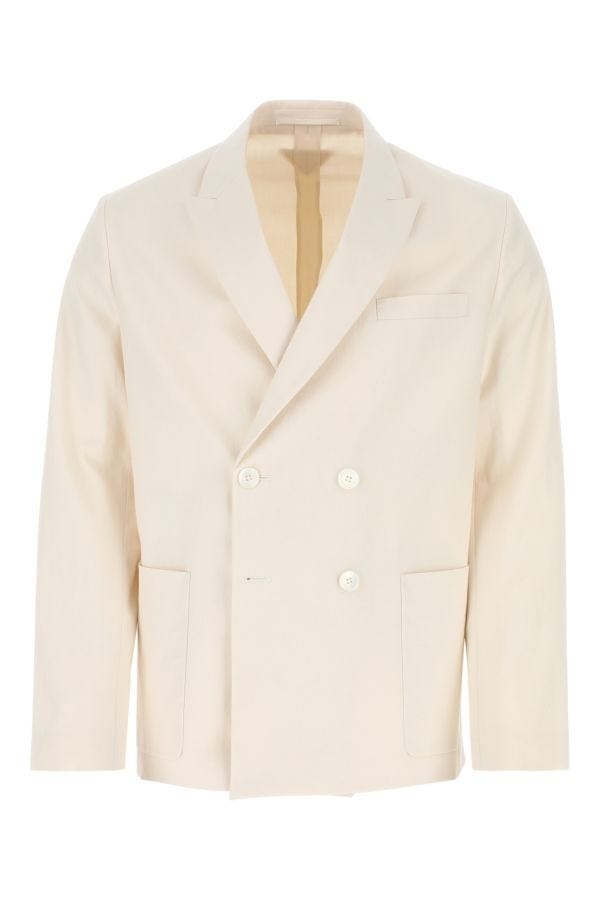 ジャケット PRADA SS23 Ivory cotton blazer (P555NS23112LT F0018) Prada PRADA Ivory Cotton Blazer | luosophy | REVERSIBLE