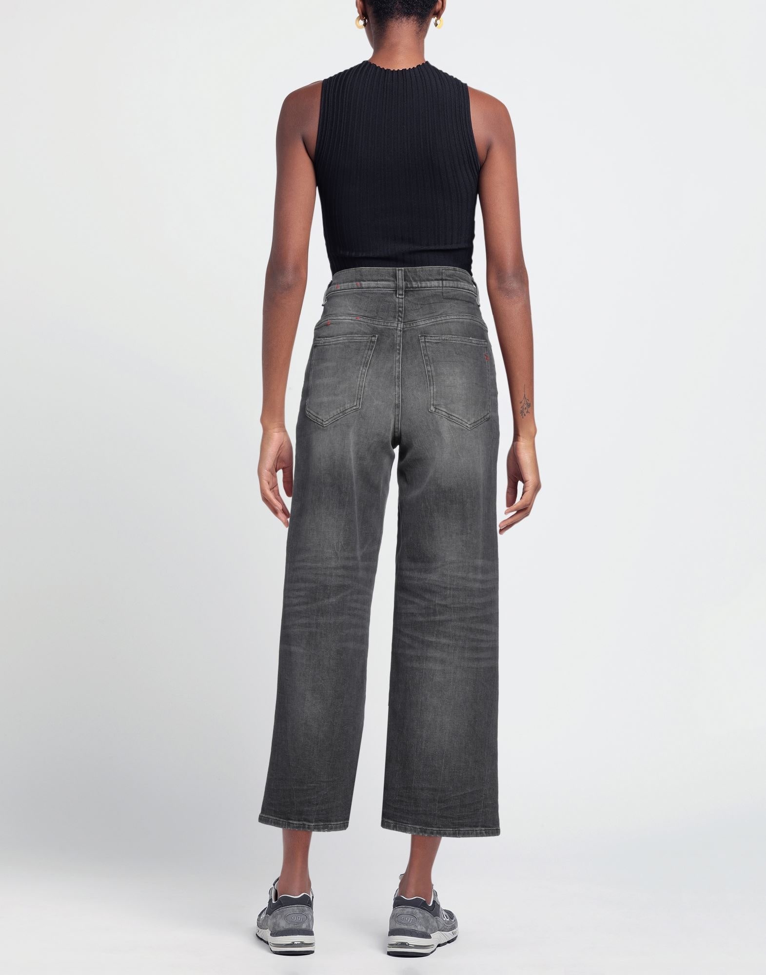 Black Women's Denim Pants - 3