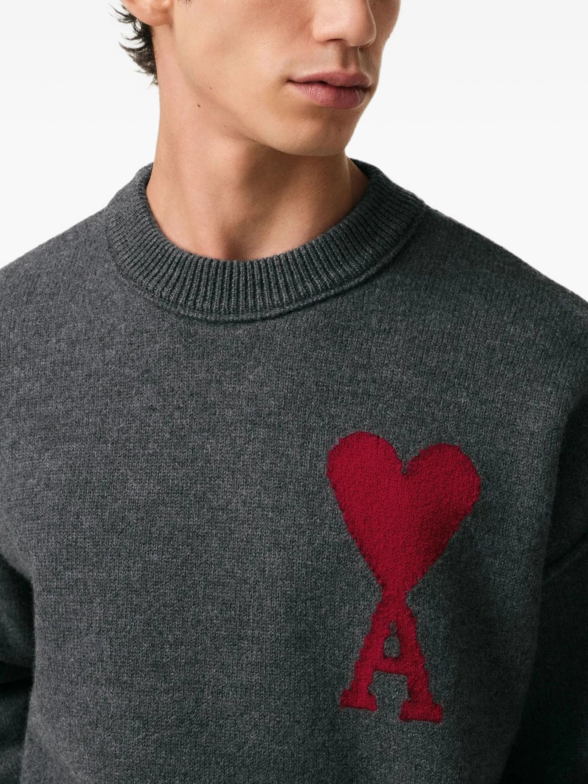 Intarsia-logo Wool Jumper - 3