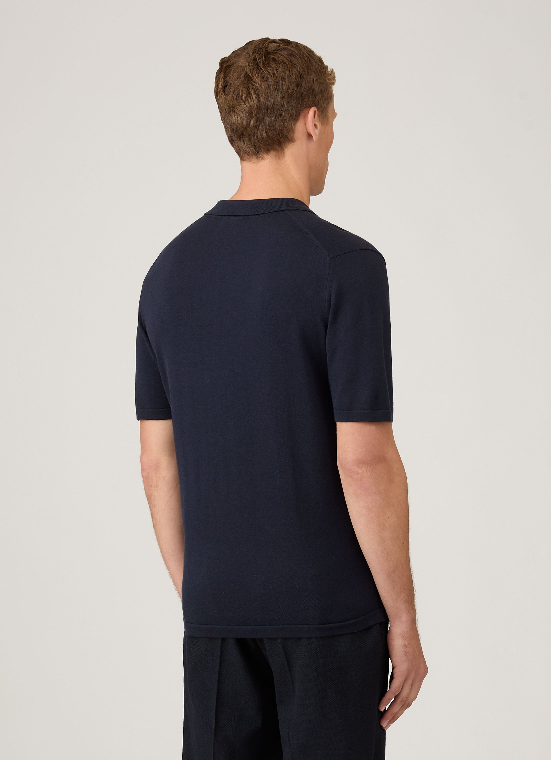 Sea Island Cotton Knit Polo Shirt - 5