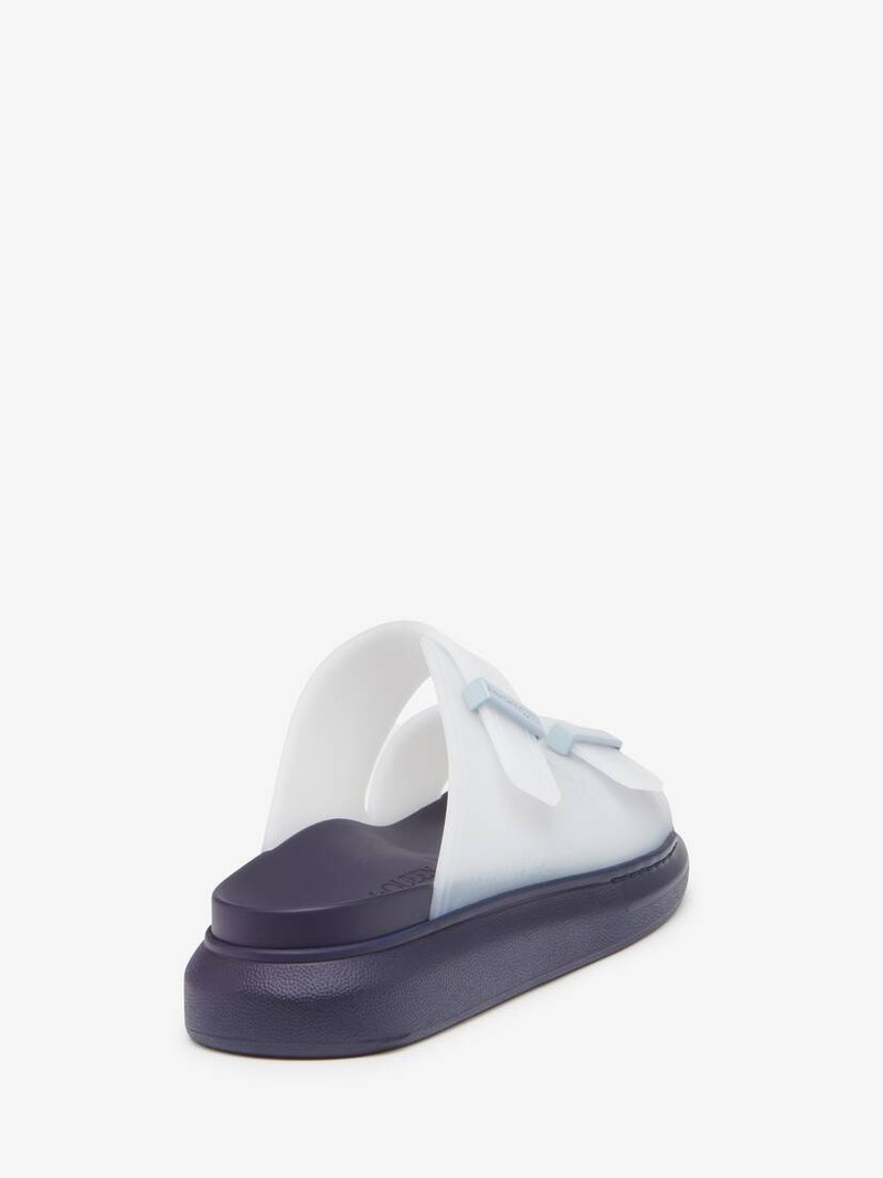 Alexander McQueen Men's Hybrid Slide in Navy/sprint Blue outlook