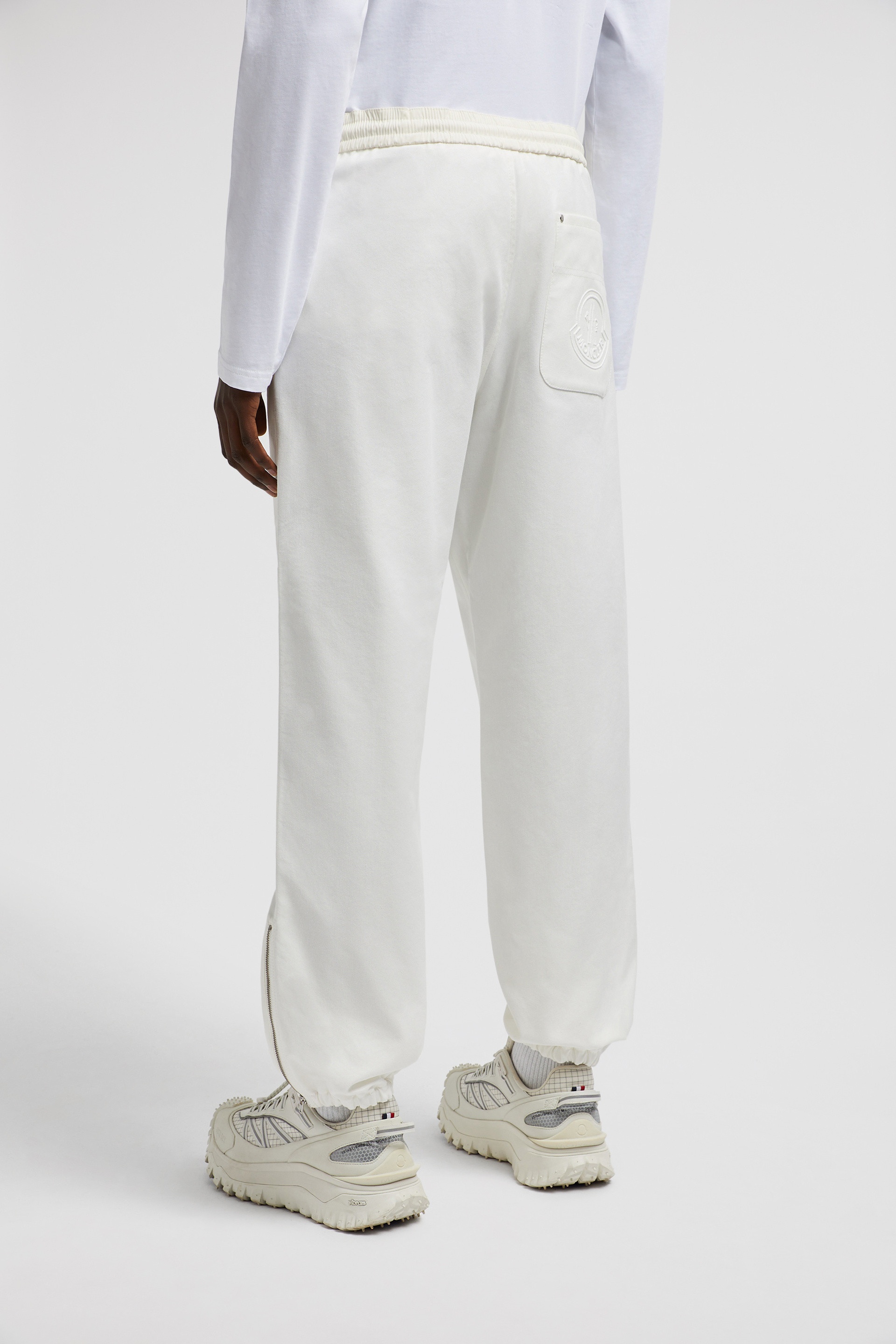 Embroidered Logo Cotton Jogging Pants - 5
