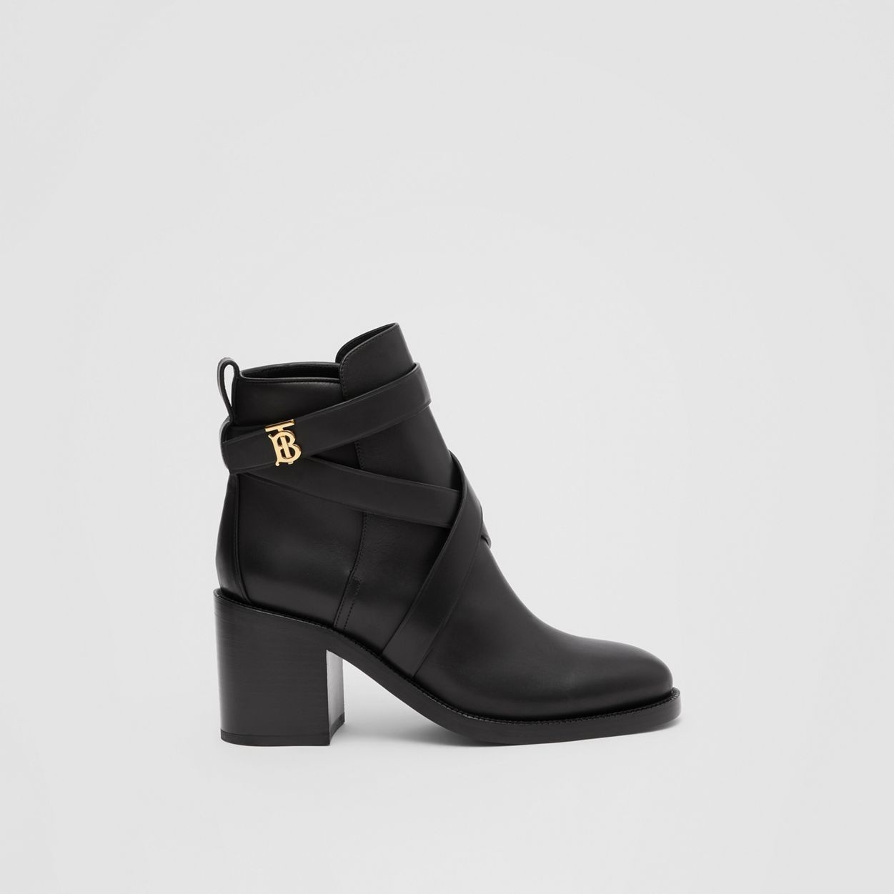 Monogram Motif Leather Ankle Boots - 1