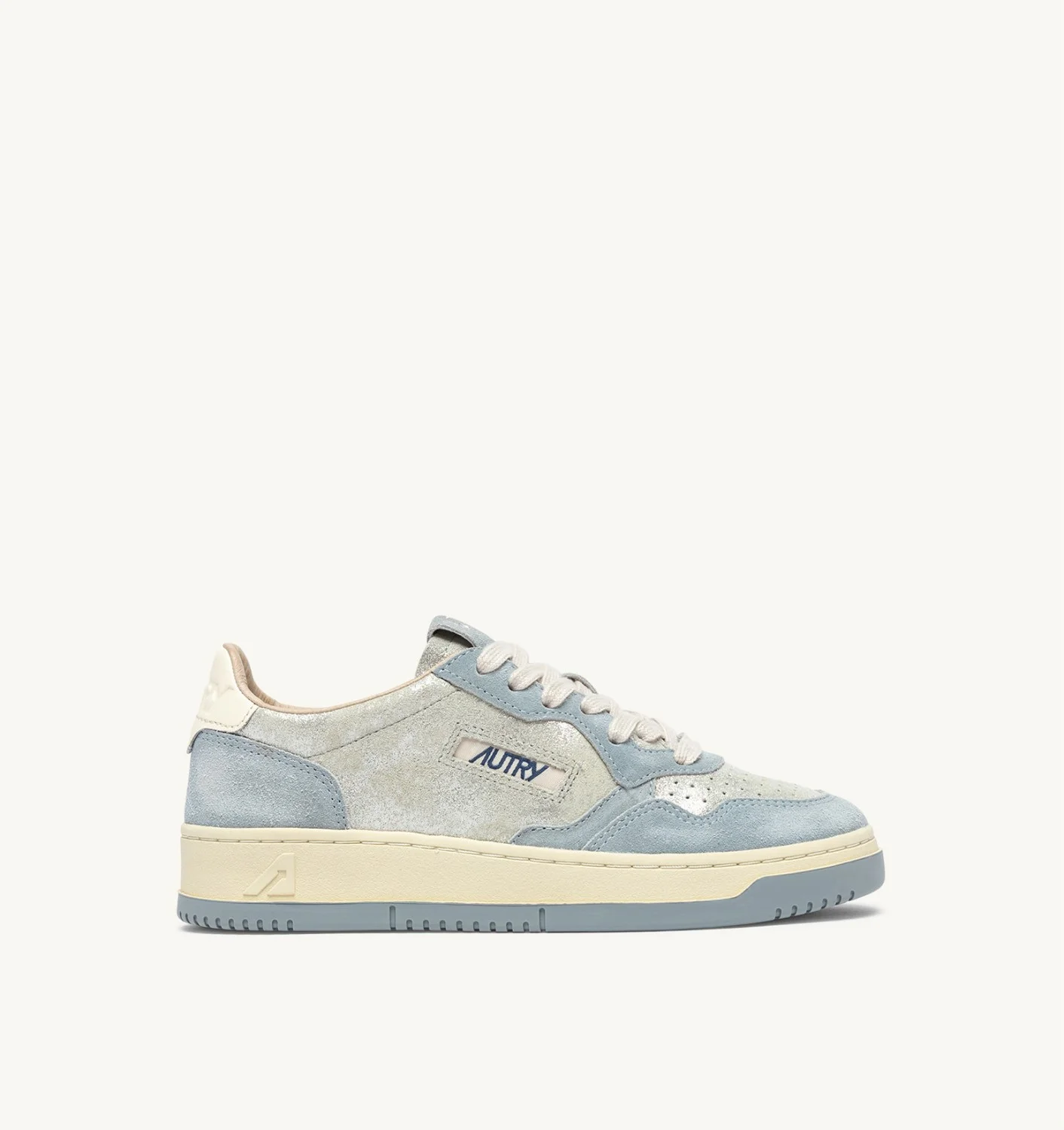 MEDALIST LOW SNEAKERS IN SILVER SUEDE AND POOL SUGAR - 1