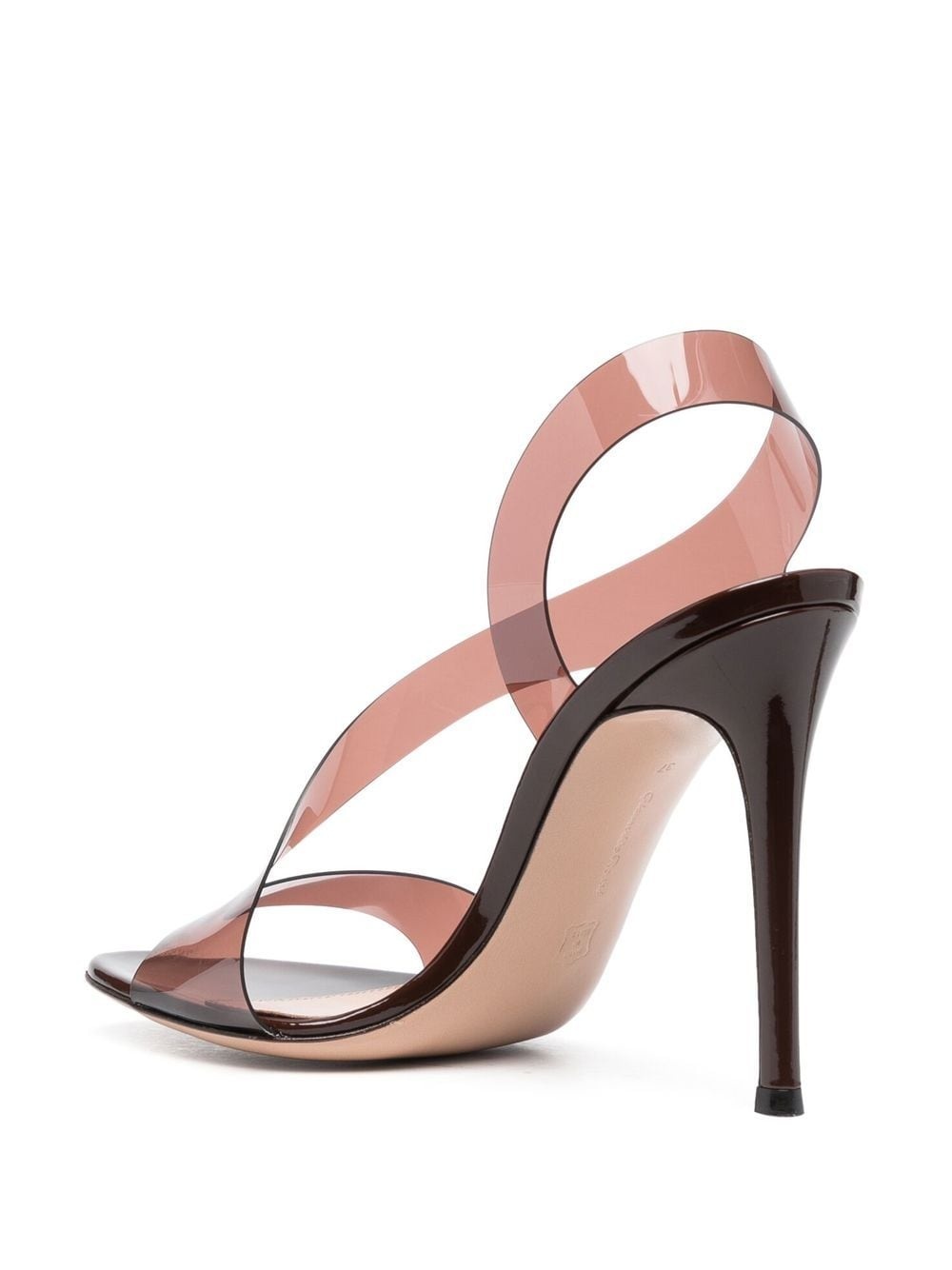 Metropolis 105mm transparent sandals - 3