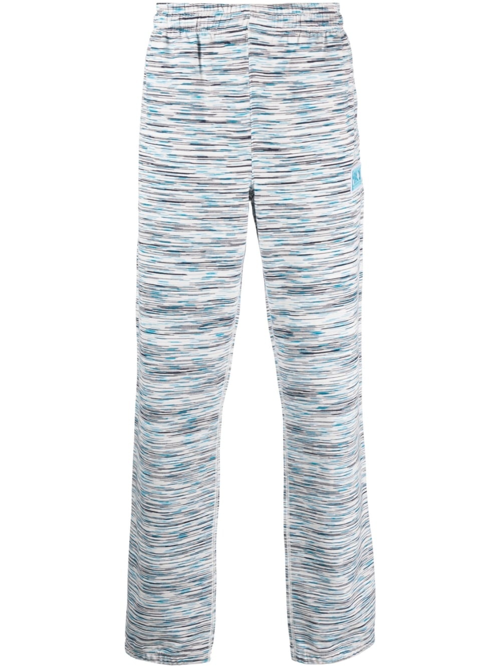 stripe-print cotton track pants - 1