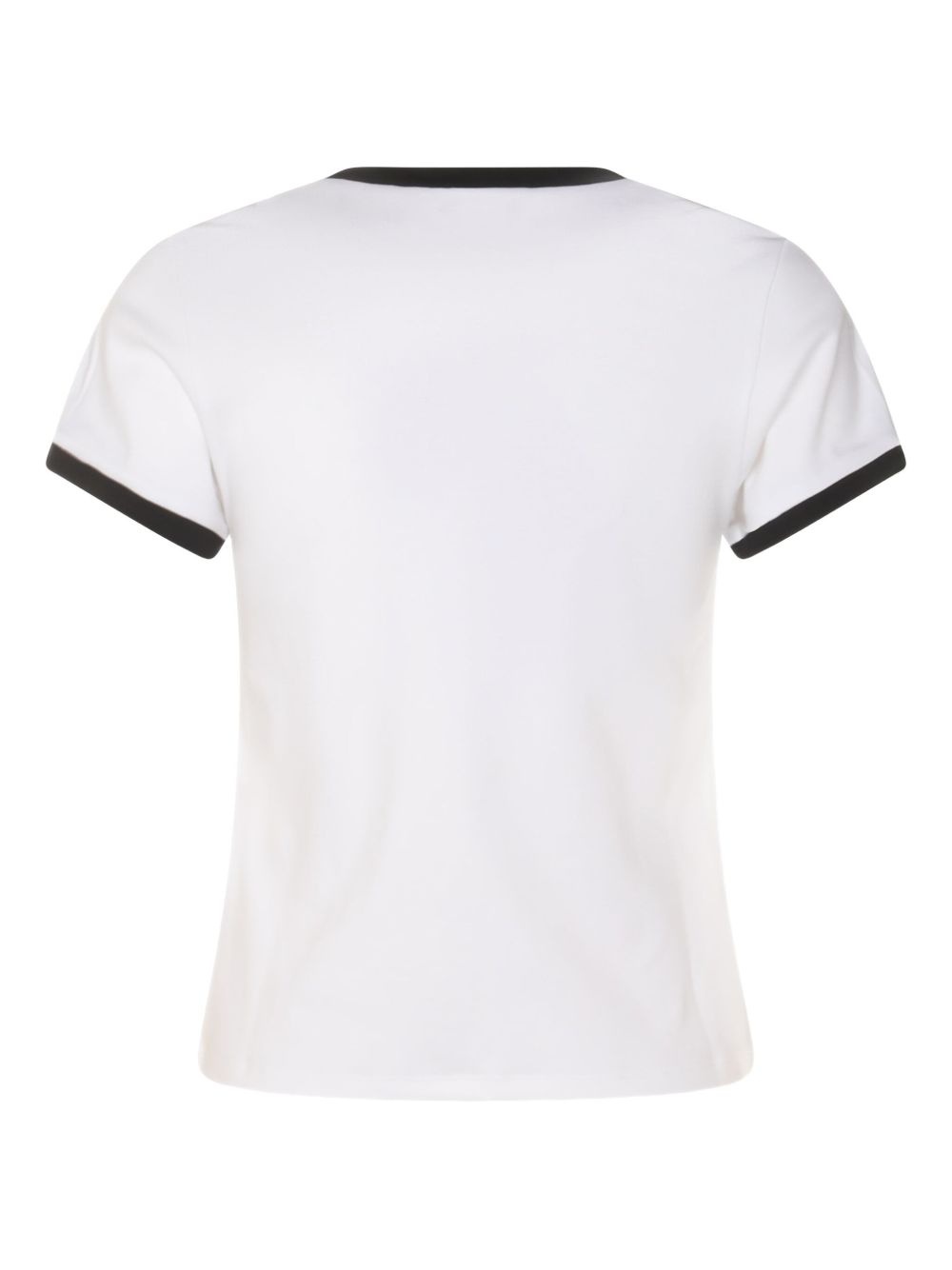 contrast-trim t-shirt - 2