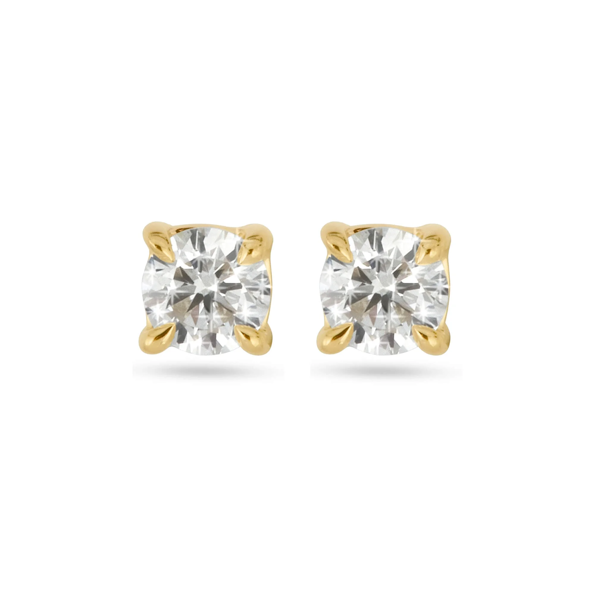 LAB-Created Diamond Essential Round Stud Earrings - 1
