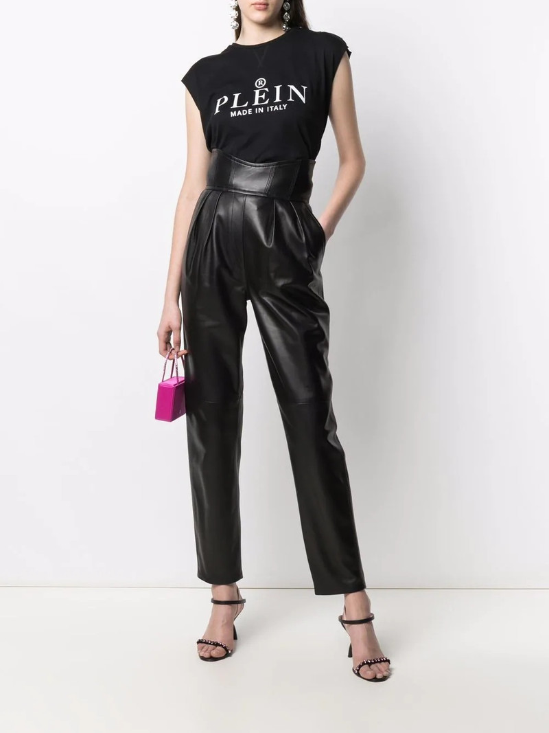 PHILIPP PLEIN SS logo-print T-shirt outlook