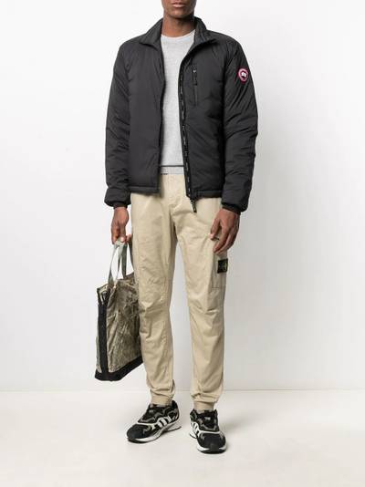 Canada Goose logo sleeve padded jacket outlook