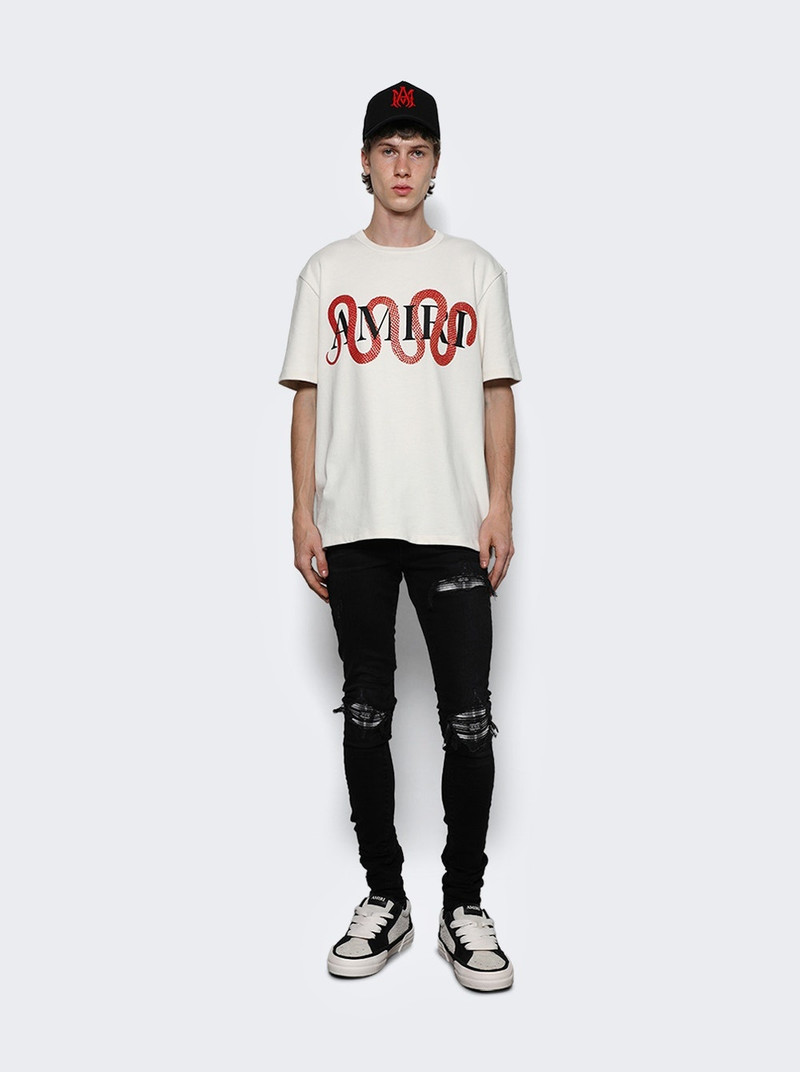 AMIRI Snake Tee Ivory outlook