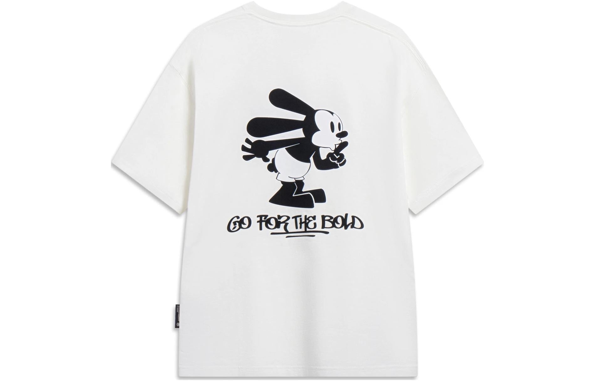 Li-Ning x Disney Graphic T-shirt 'White Black' AHST313-4 - 2