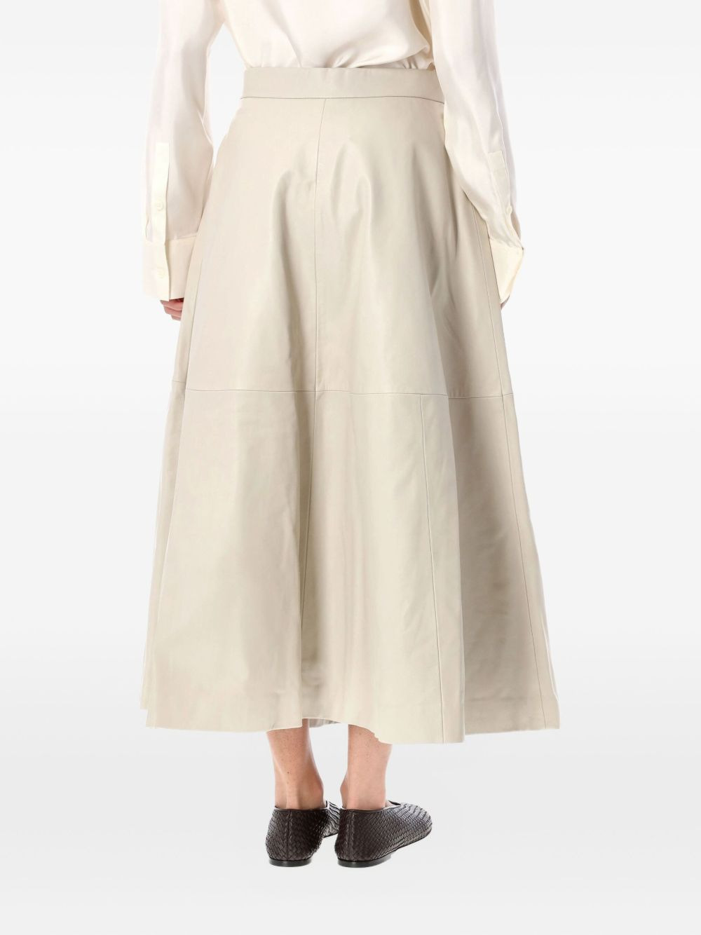 leather midi skirt - 2