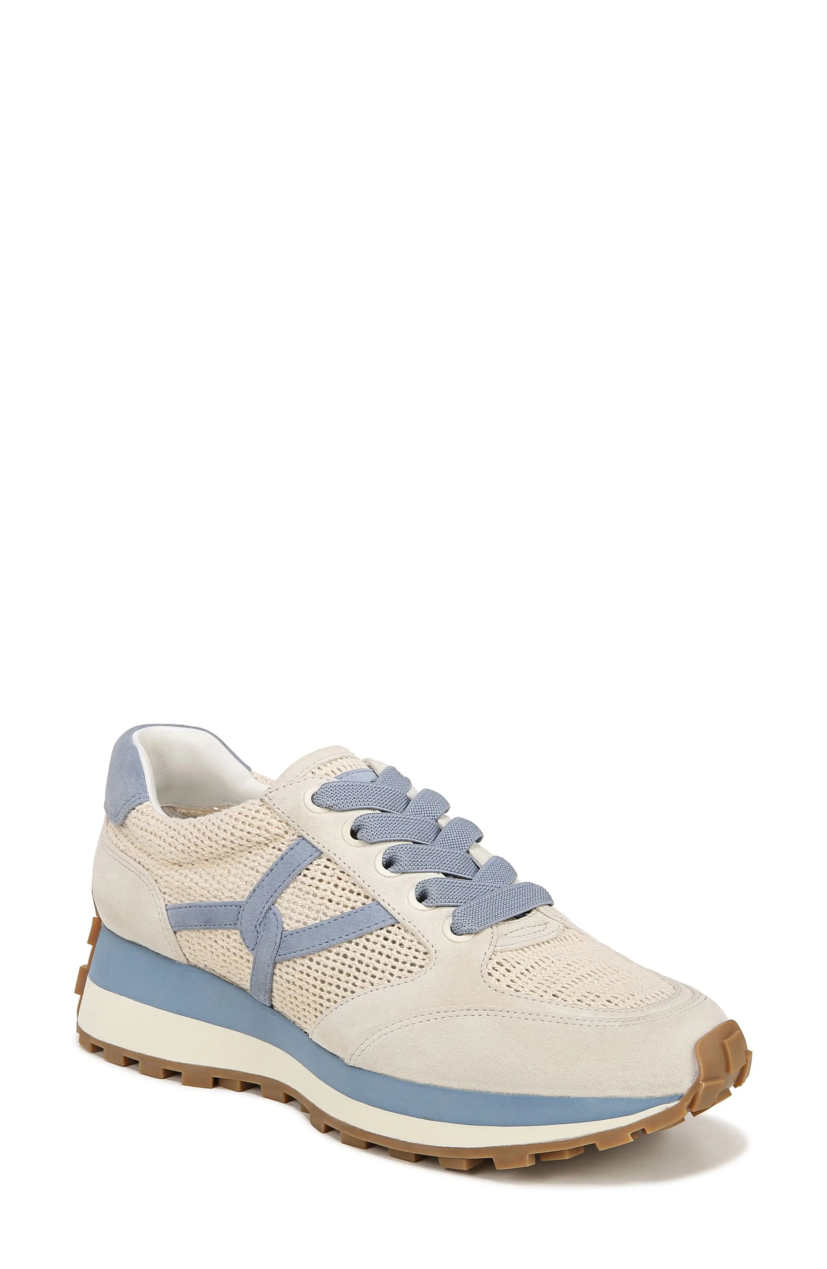 Valentina Sneaker in Coconut/Vista Blue - 1