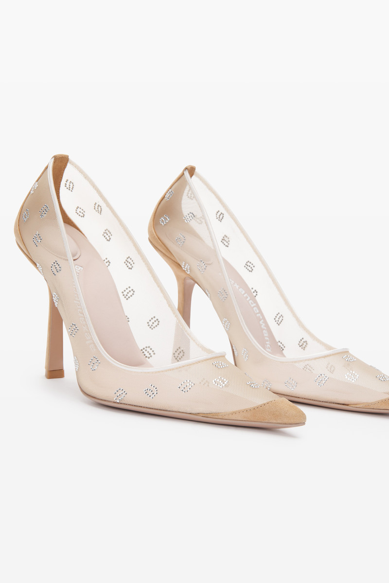 DELPHINE 105 PUMP IN MESH/CRYSTAL 2