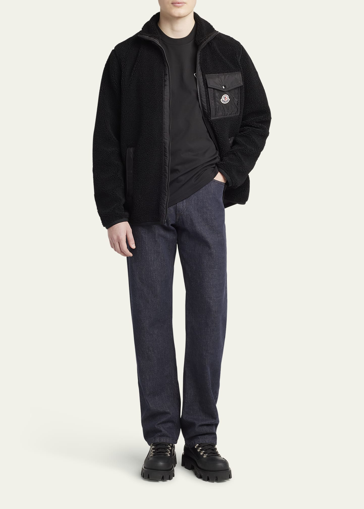 Men's Teddy Boucle Full-Zip Jacket - 2