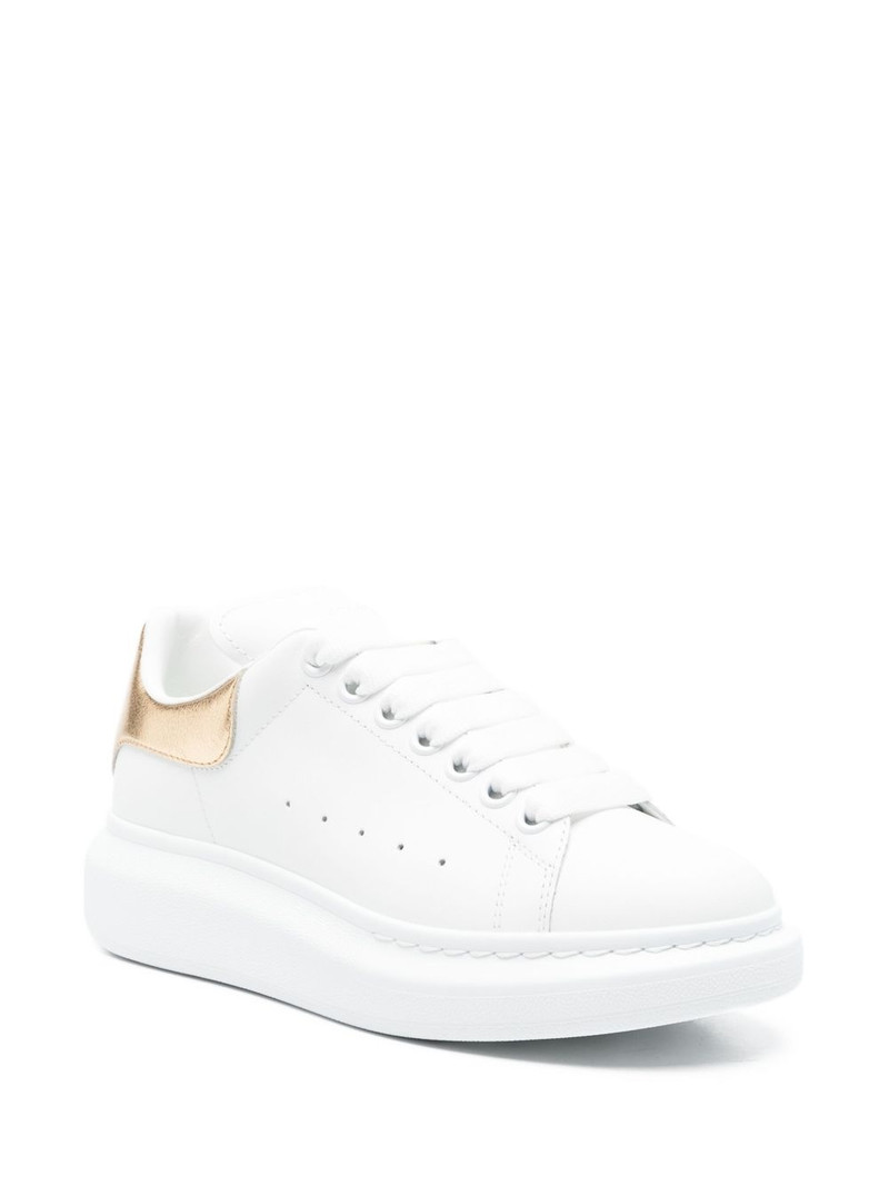 Alexander McQueen Oversized leather sneakers outlook