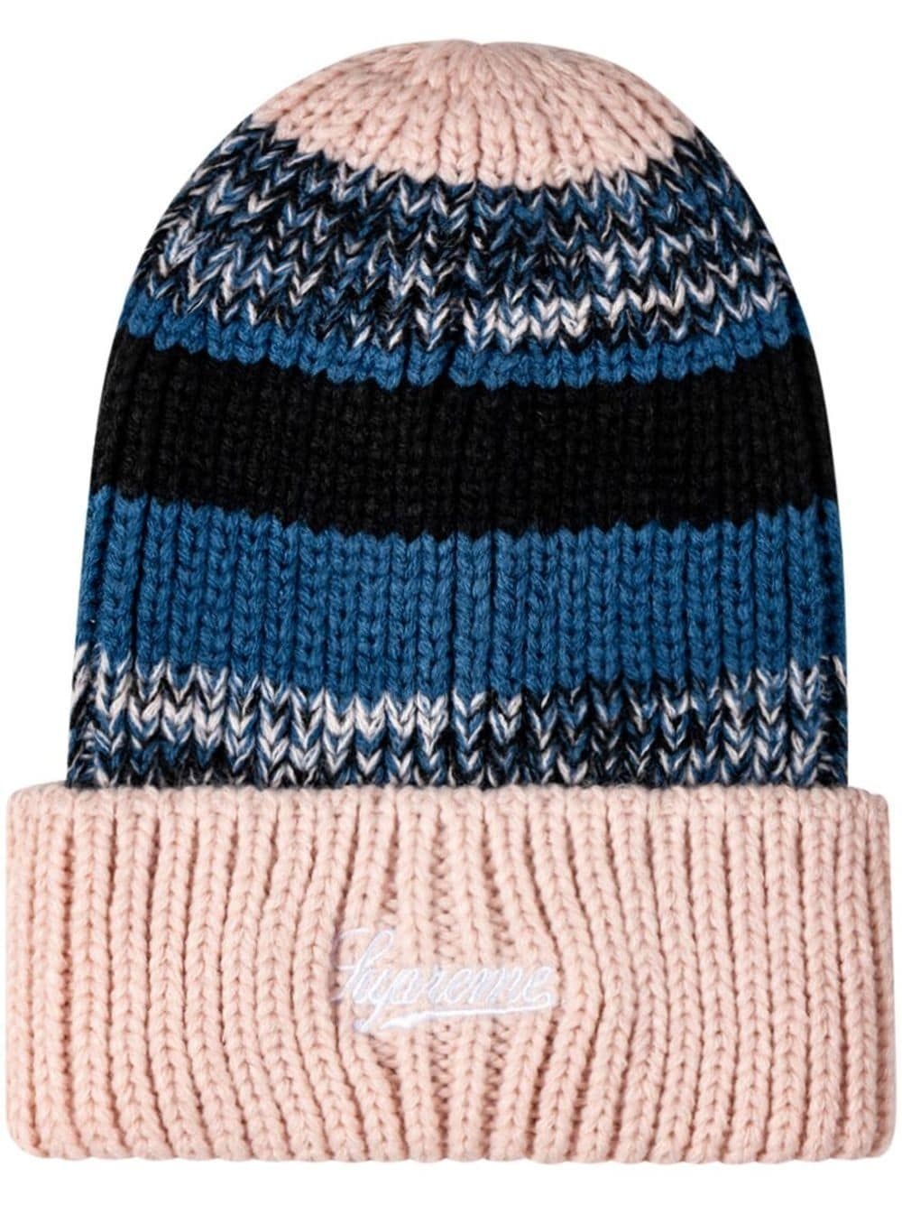 mixed stripe beanie - 1