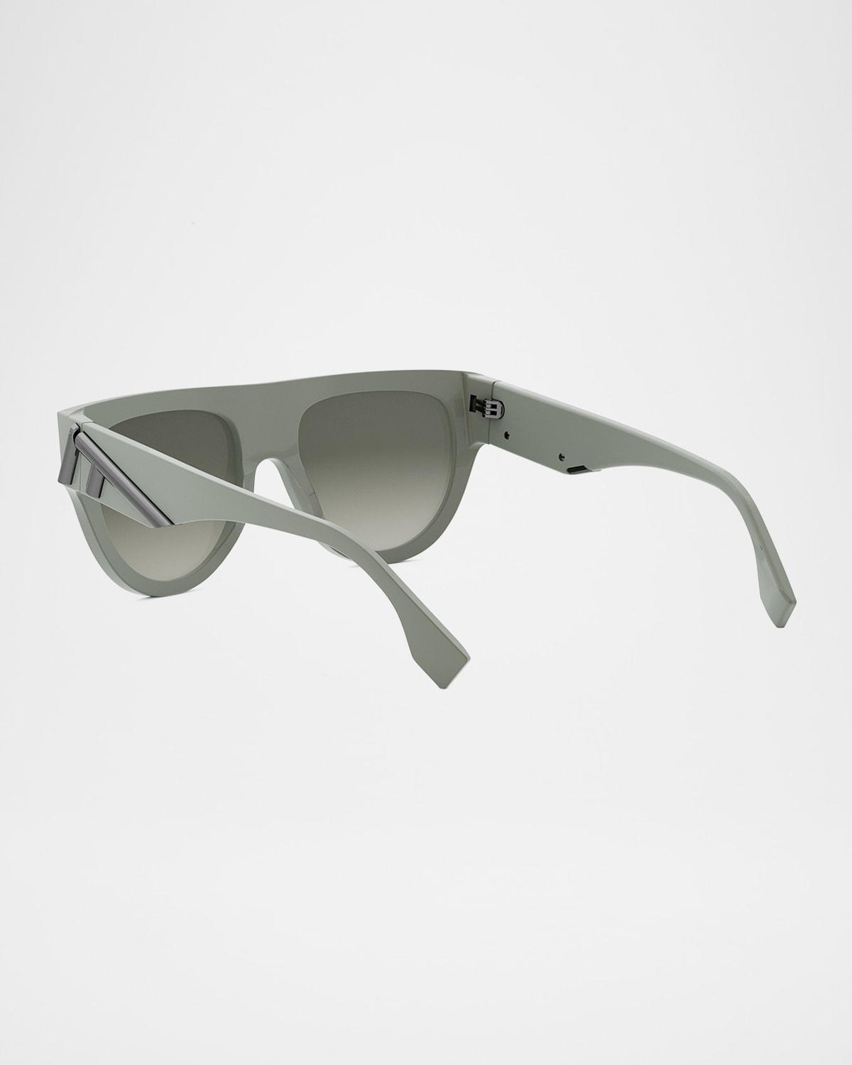 Logo  Acetate & Nylon Shield Sunglasses - 2