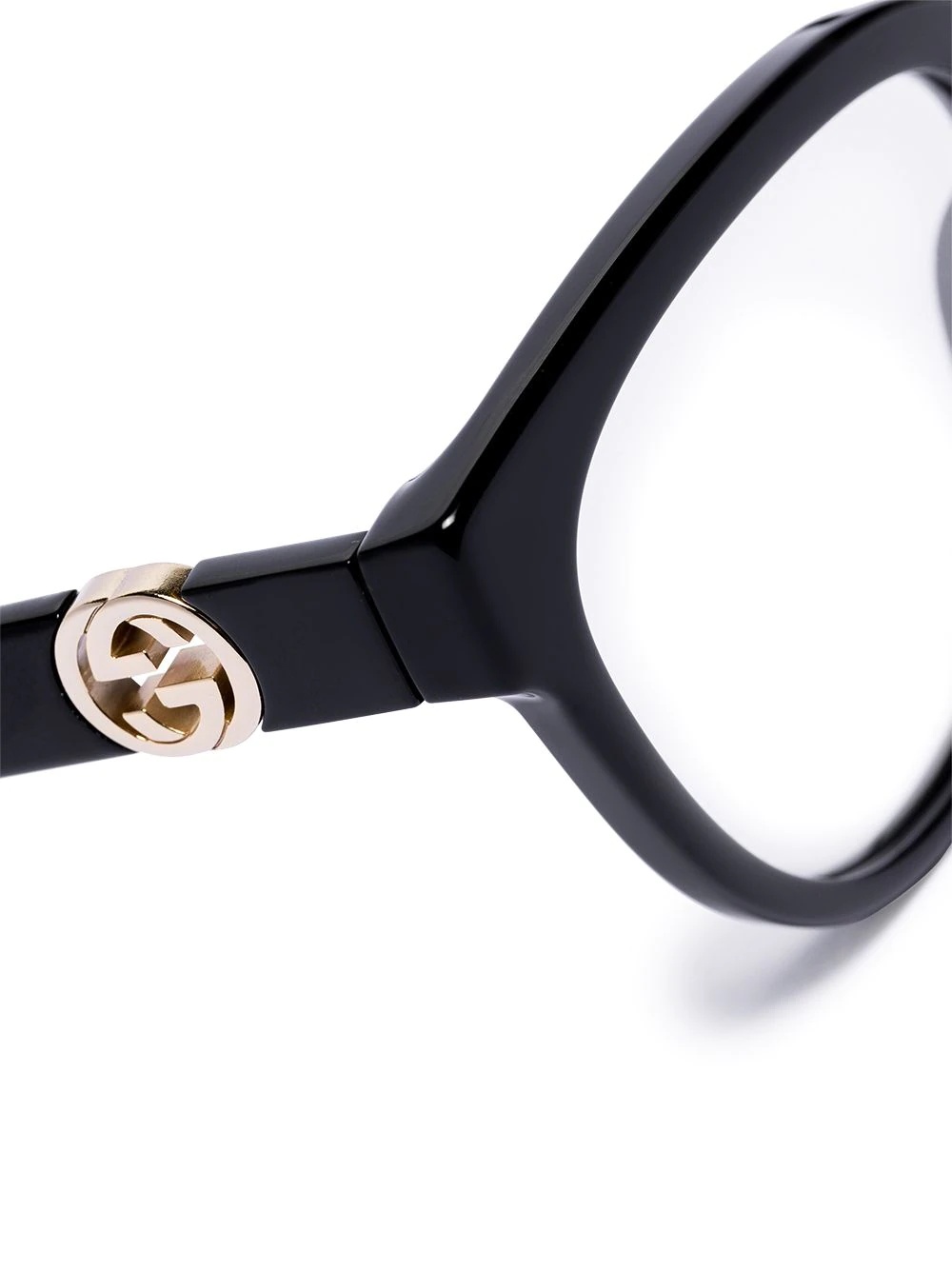 chain-detail oval-frame glasses - 3