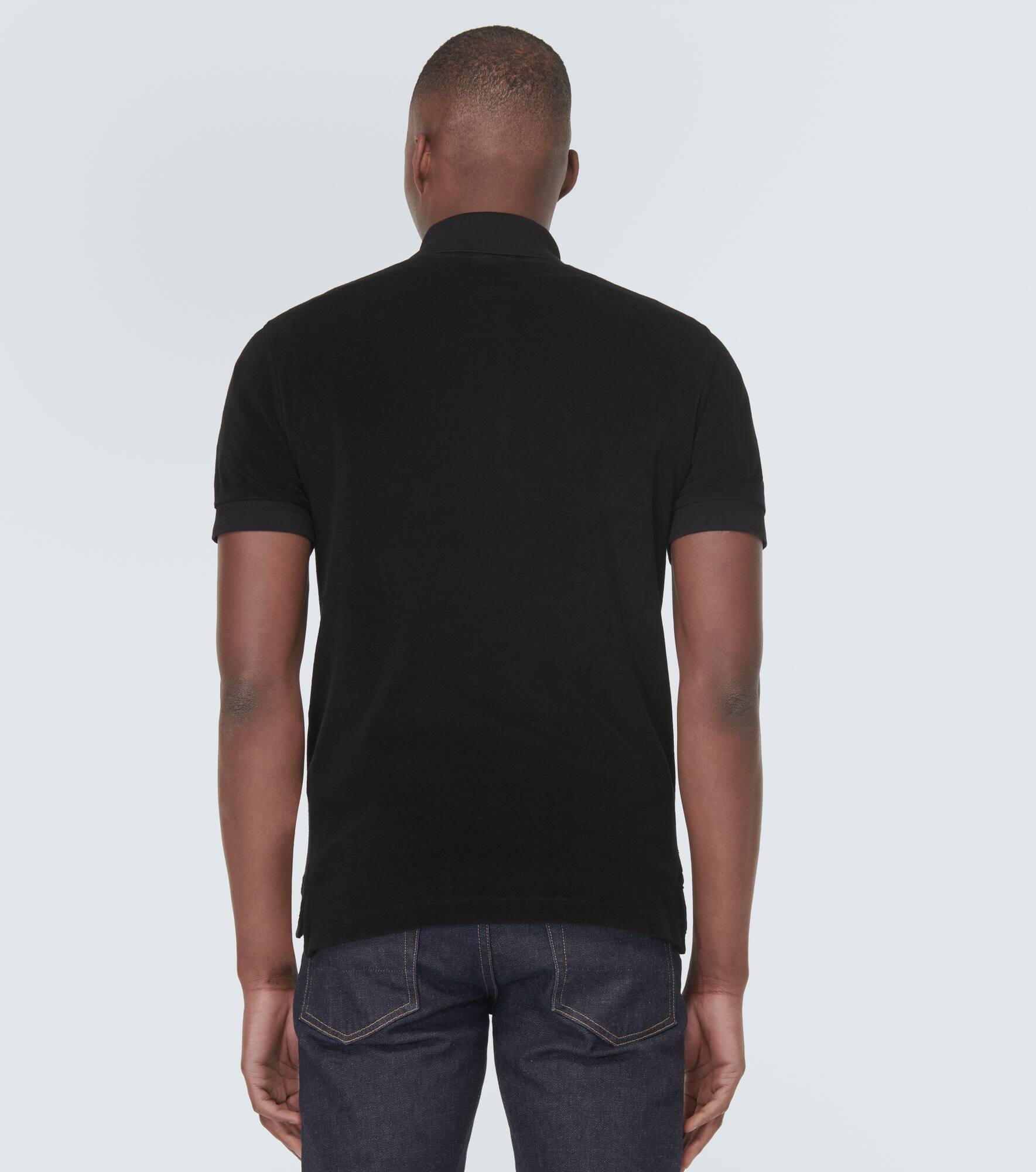 Cotton blend polo shirt - 4