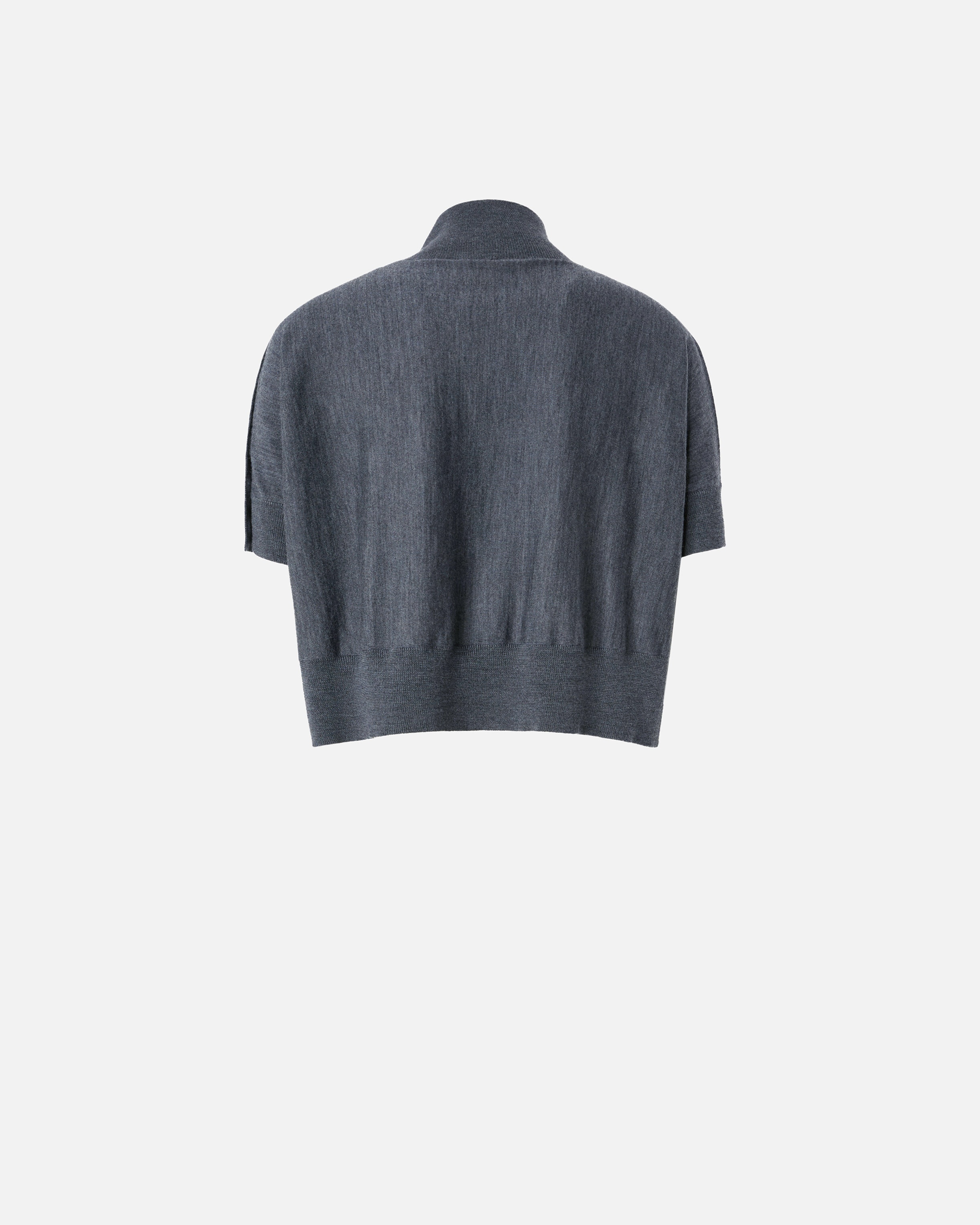 SHORT-SLEEVED SHORT SWEATER WITH BUTTONS - 6