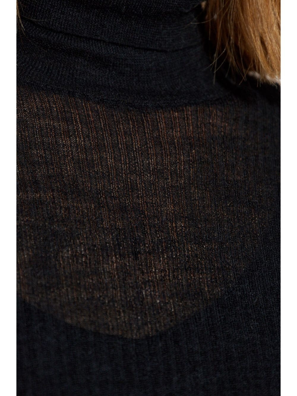 ribbed high-neck midi dress - 5
