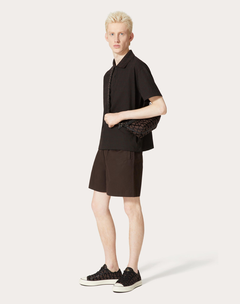COTTON POLO SHIRT WITH TOILE ICONOGRAPHE PRINT 3