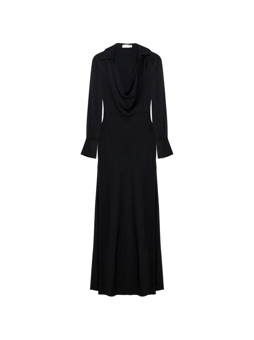 long sleeve cowl maxi dress - 1