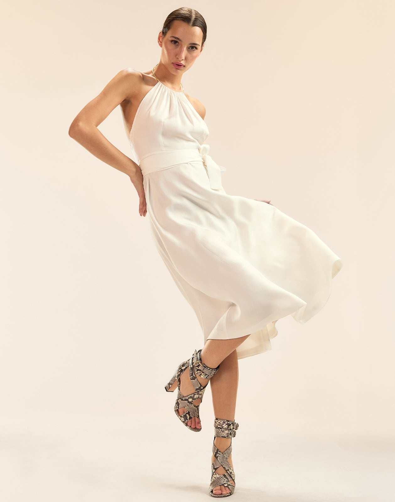 Talita Silk Wrap Dress - 3
