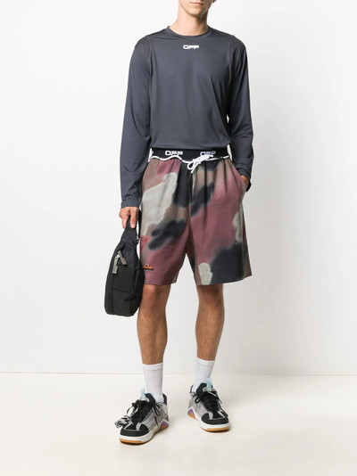 Off-White camouflage print shorts outlook