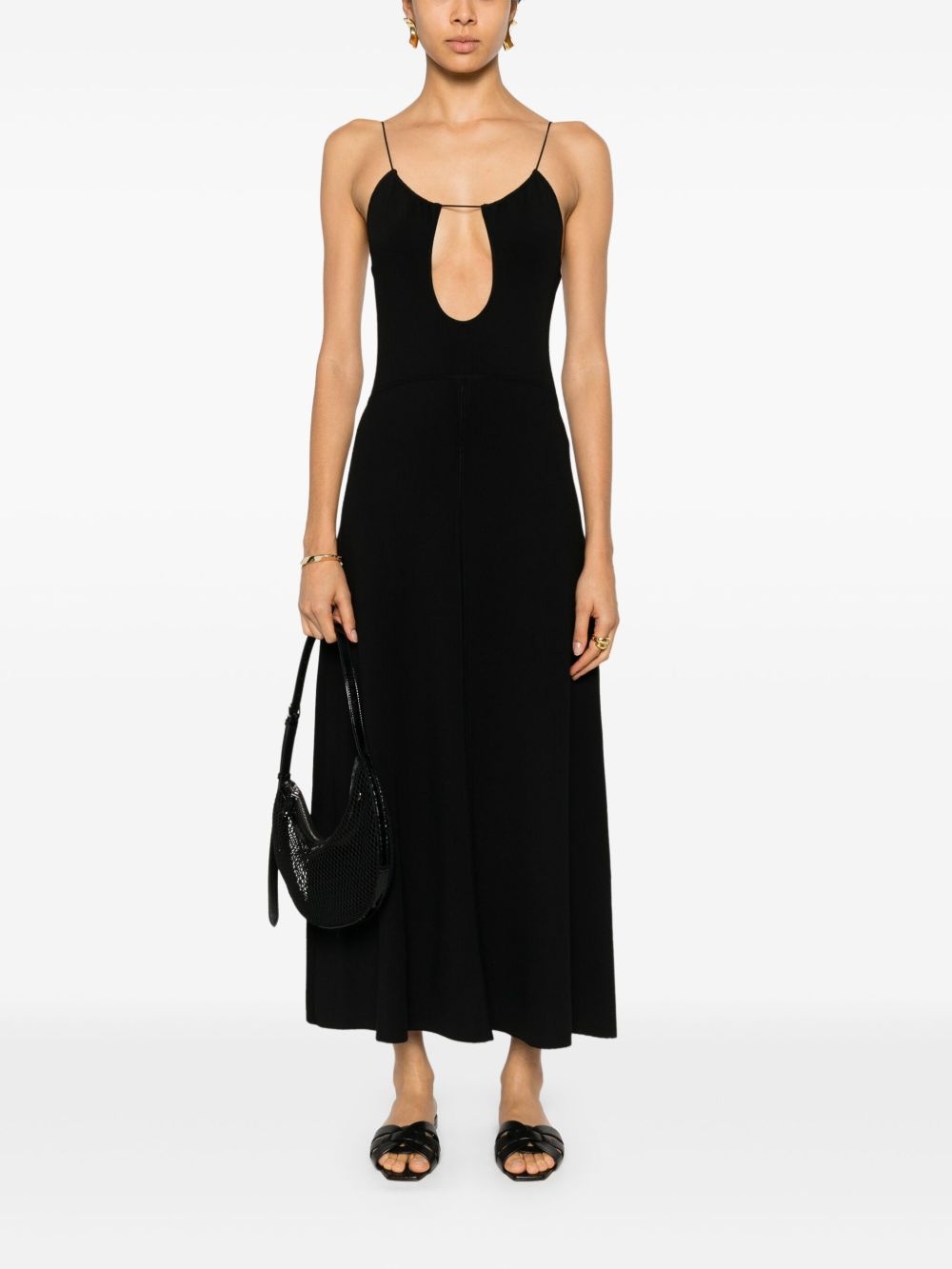 cut-out open-back dress - 2