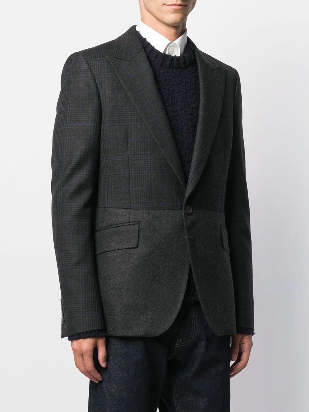 Hybrid check tweed blazer - 3