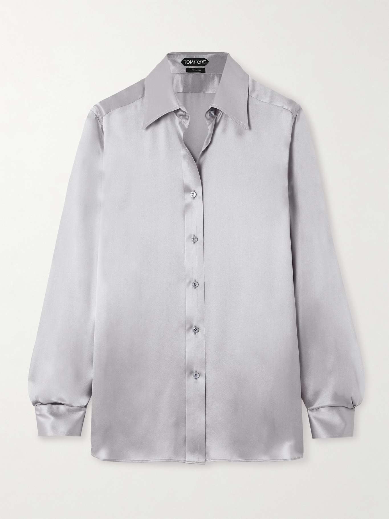 Silk-charmeuse shirt - 1