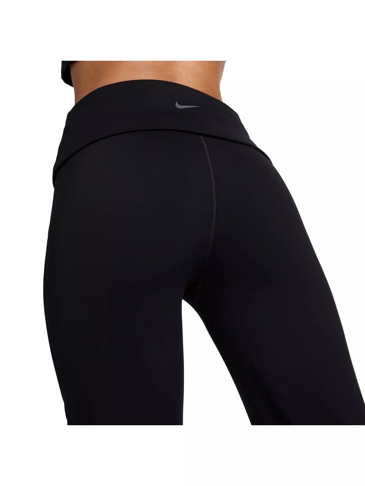 One Women's Dri-FIT High-Waisted Fold-Over Pants -Black - 6