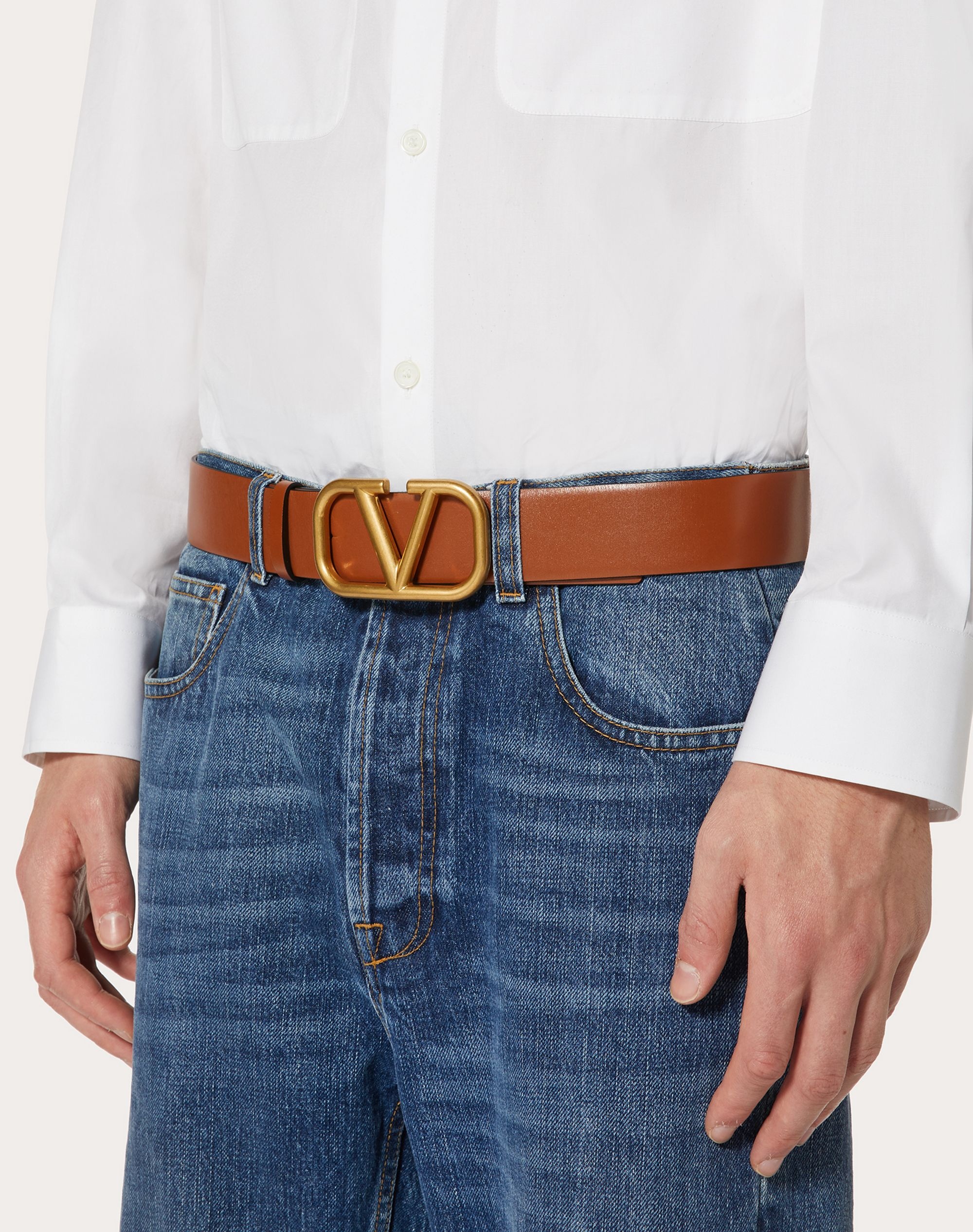 VLogo Signature Calfskin Belt - 5