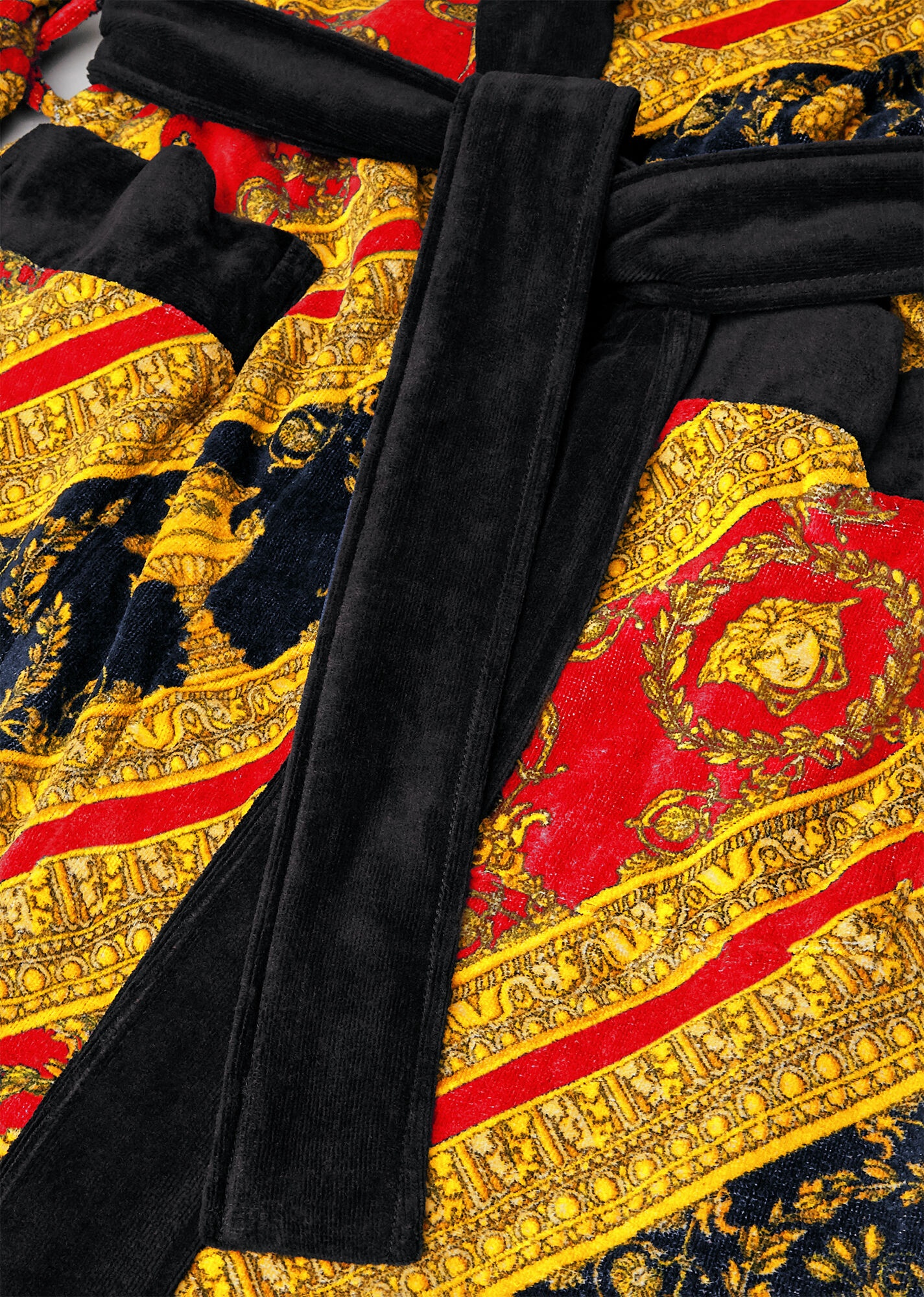 I ♡ Baroque Print Bathrobe - 5