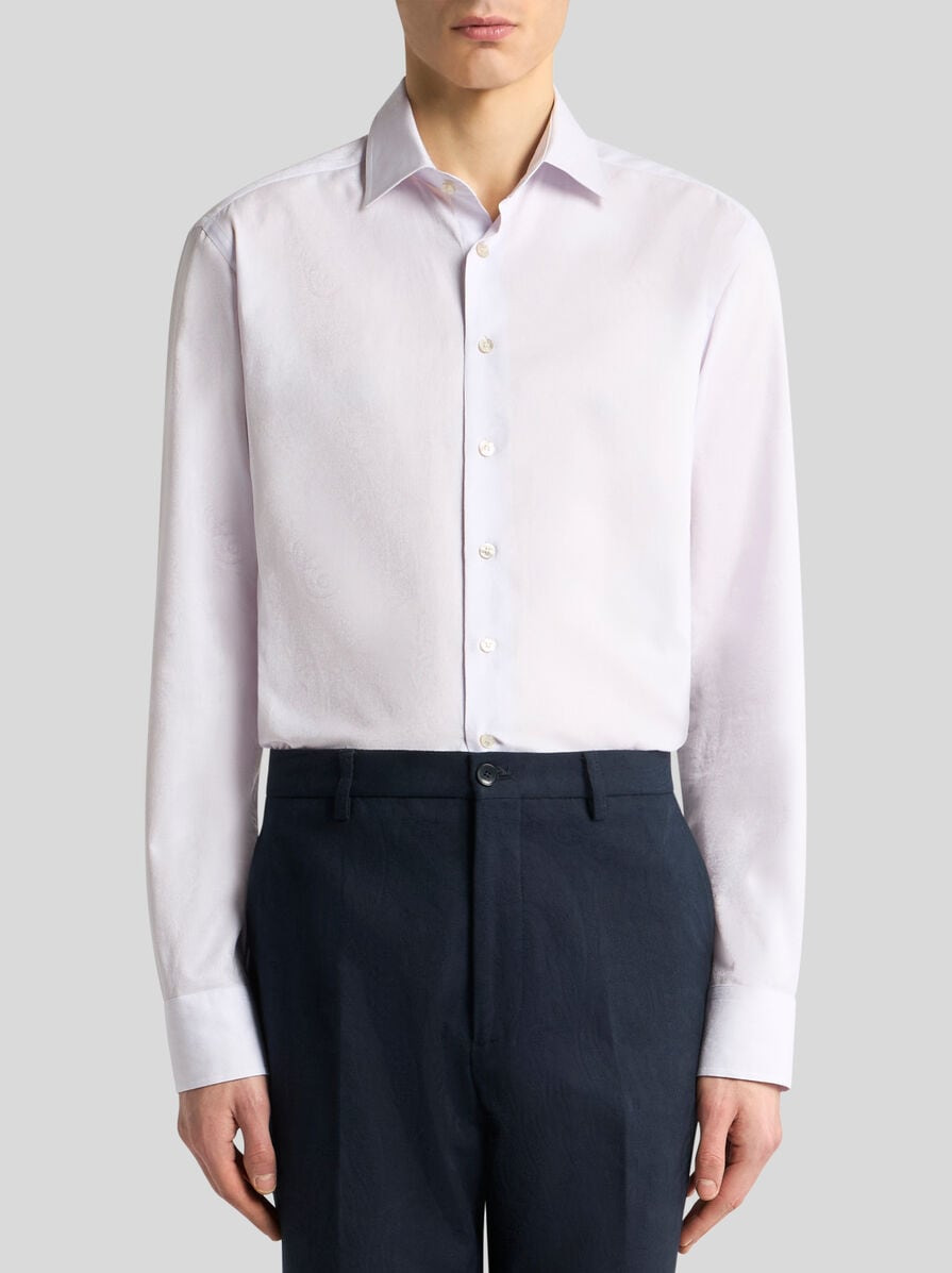 COTTON JACQUARD SHIRT WITH GECKO MOTIF - 2
