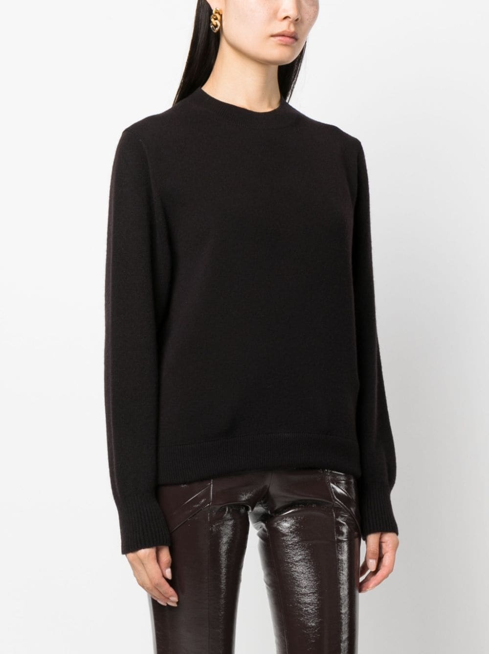 crew-neck long-sleeve jumper - 3