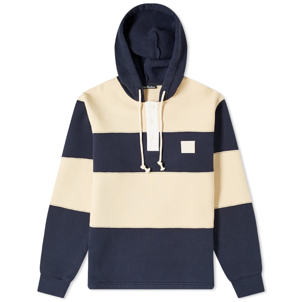 Acne Studios Finten Face Hooded Rugby Shirt - 1