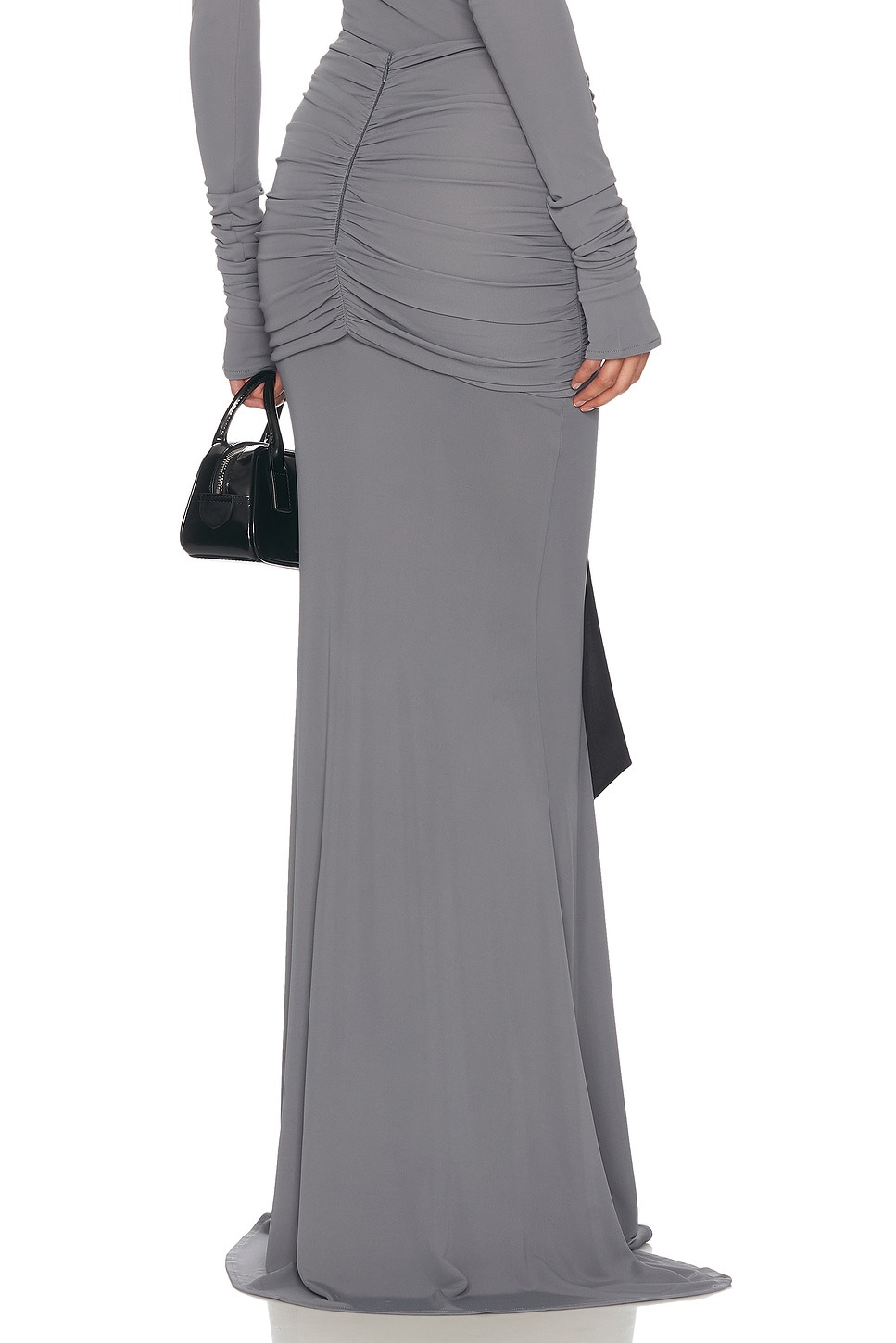The Althea Jersey Skirt With Bow - 5