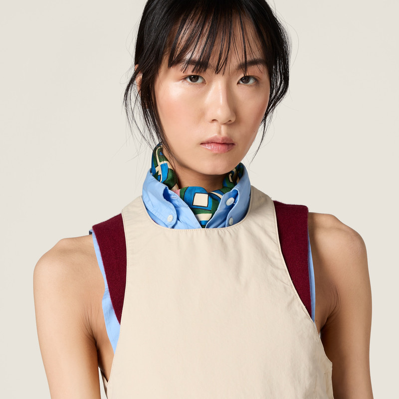 Old gabardine mini-dress 5