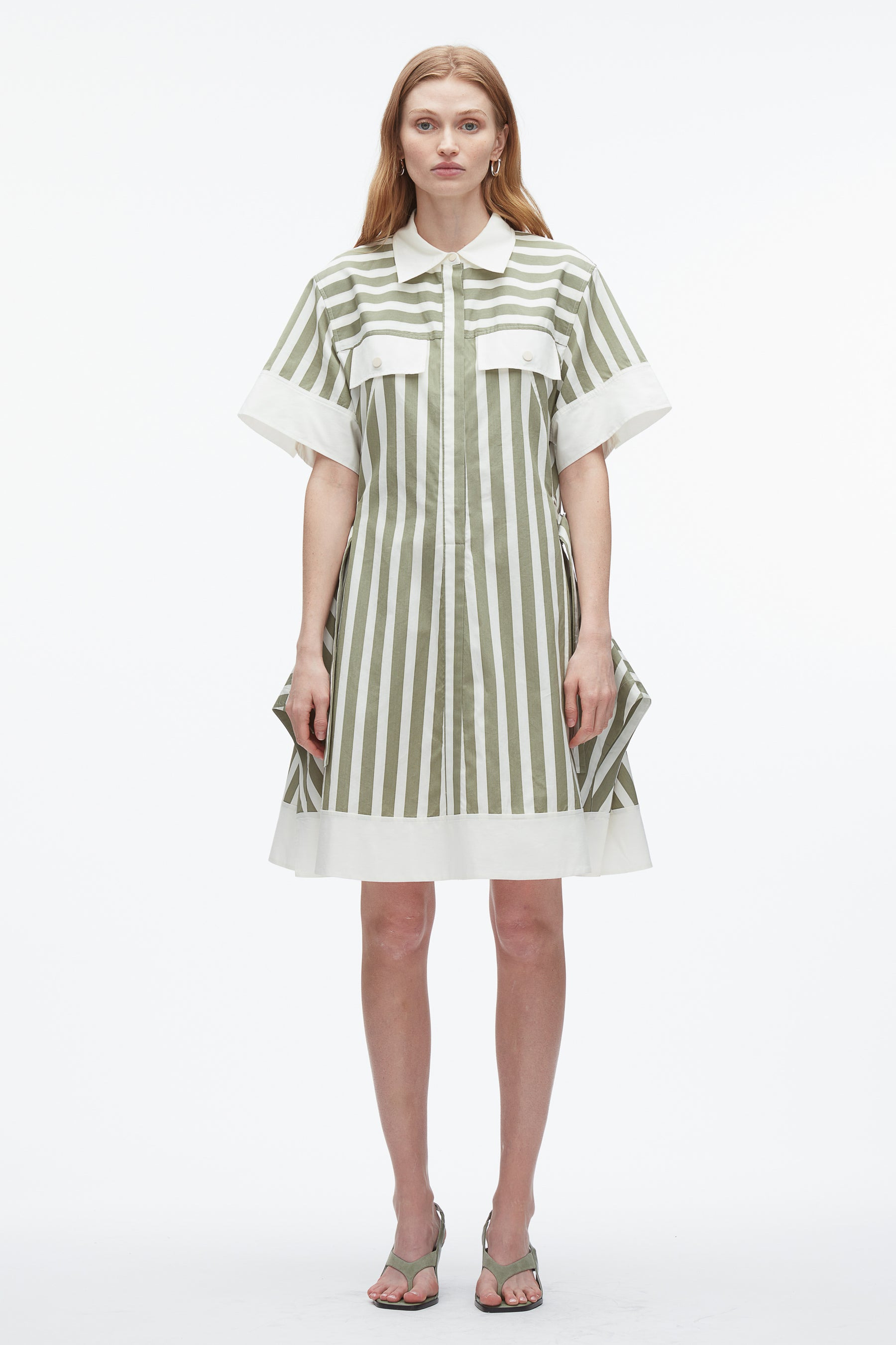 Stripe Shirt Dress - 2