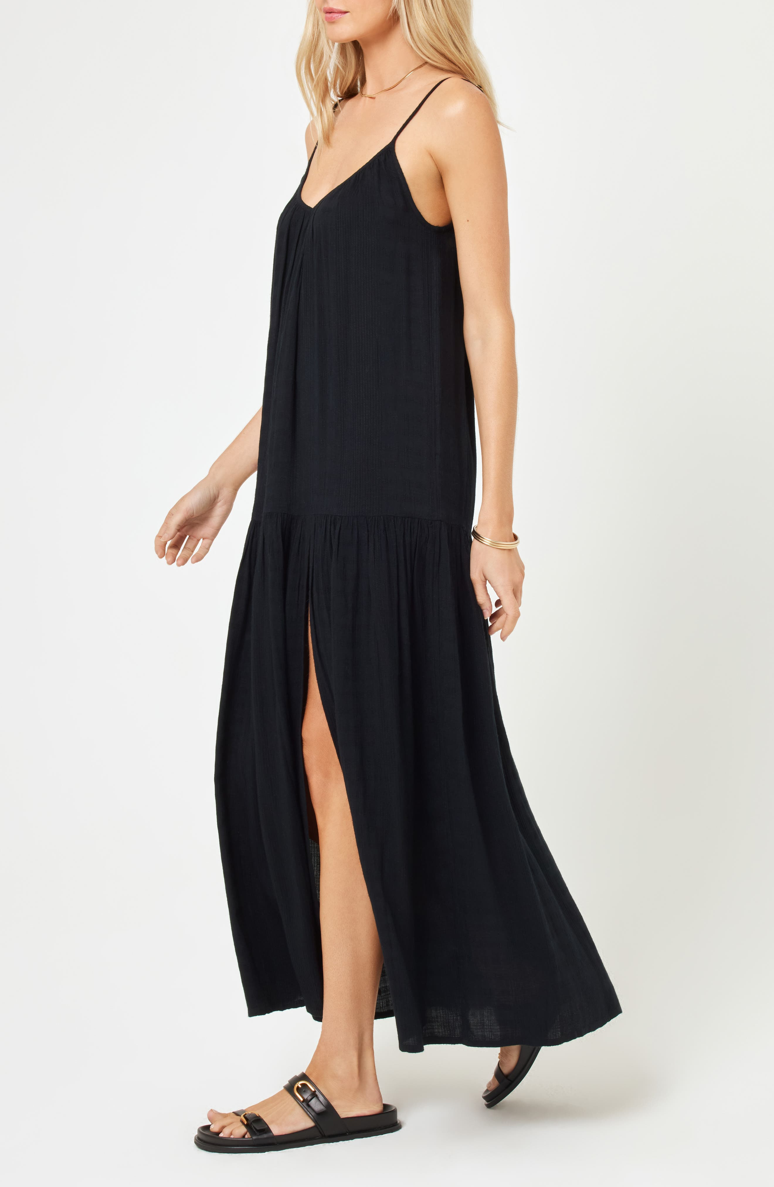 LSPACE Malibu Cover-Up Maxi Dress in Black at Nordstrom - 3