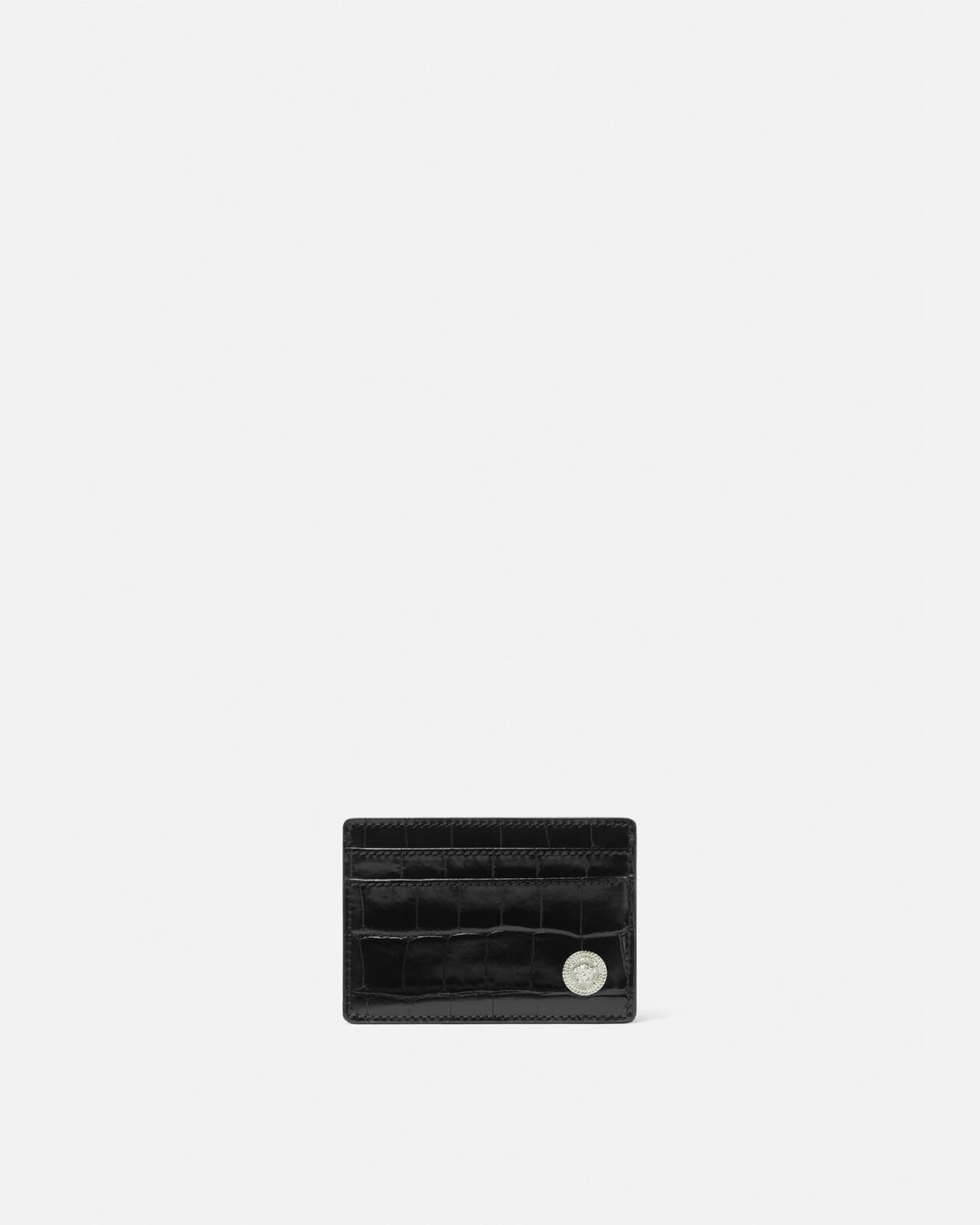 Croc-Effect Medusa Biggie Card Holder - 1