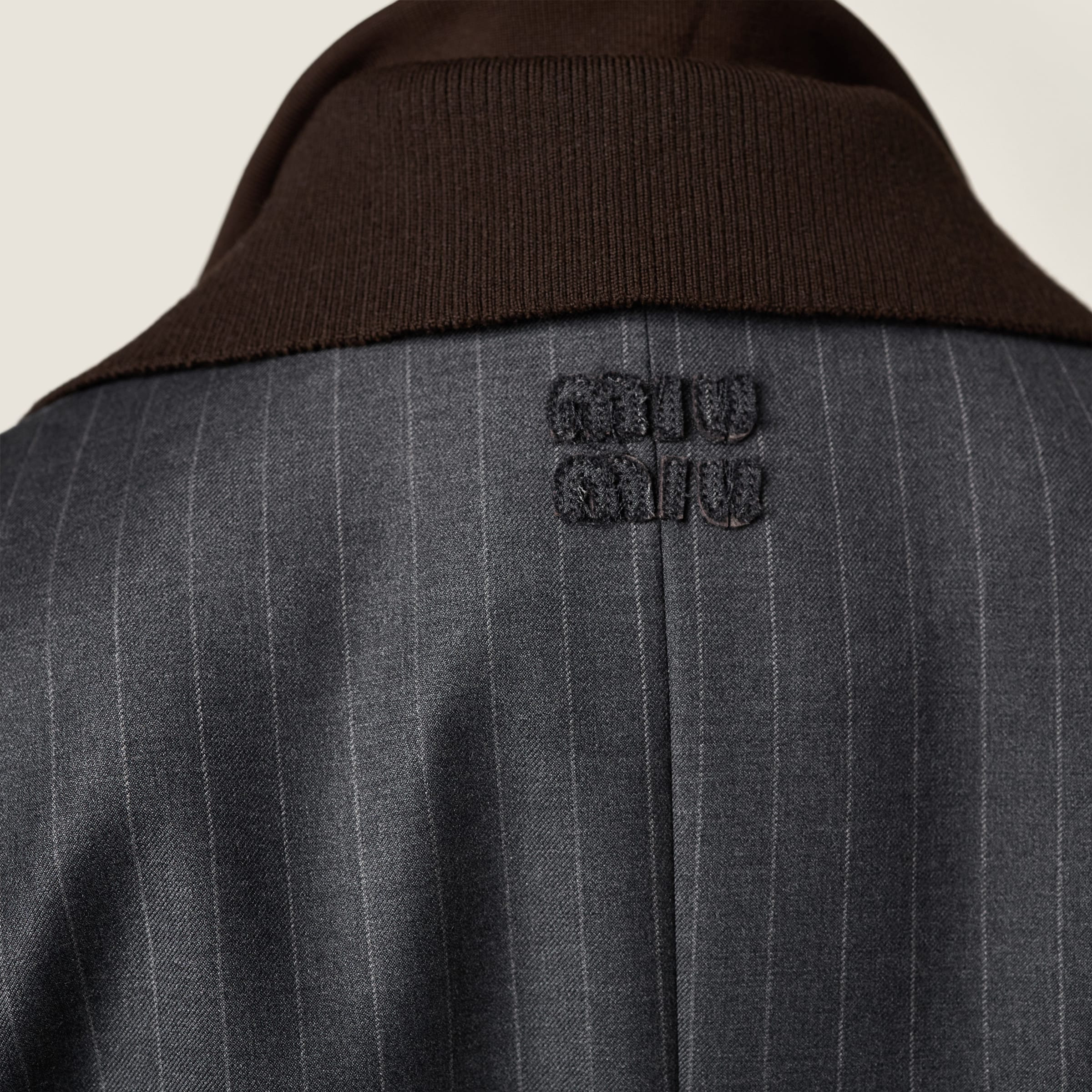 Single-breasted pinstripe jacket - 6