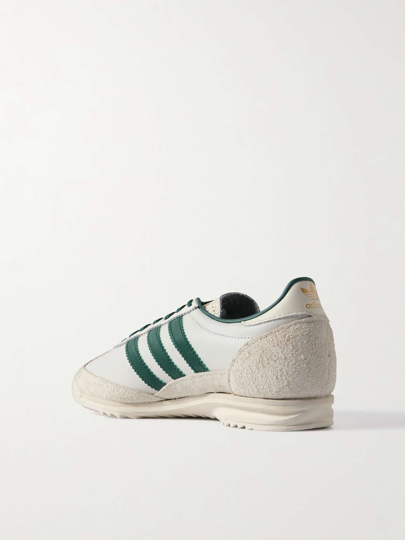 SL 72 OG suede-trimmed leather sneakers Off-white - 3