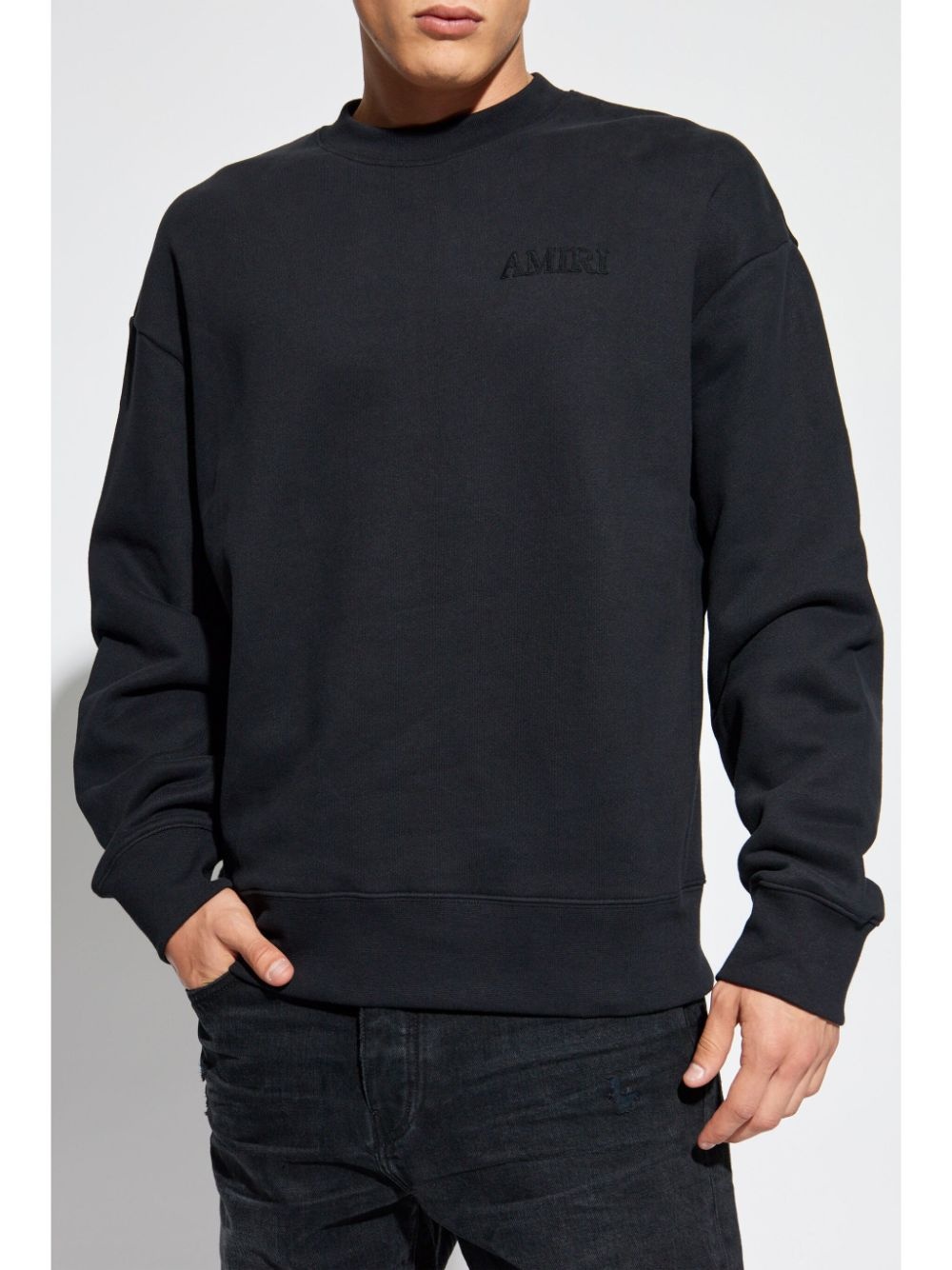 embroidered-logo sweatshirt - 3