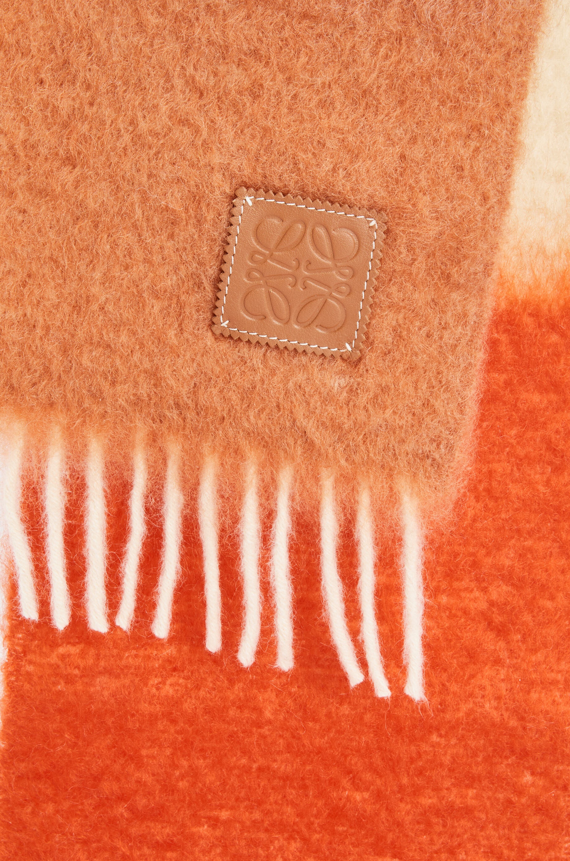 Stripe scarf in mohair and wool - 3