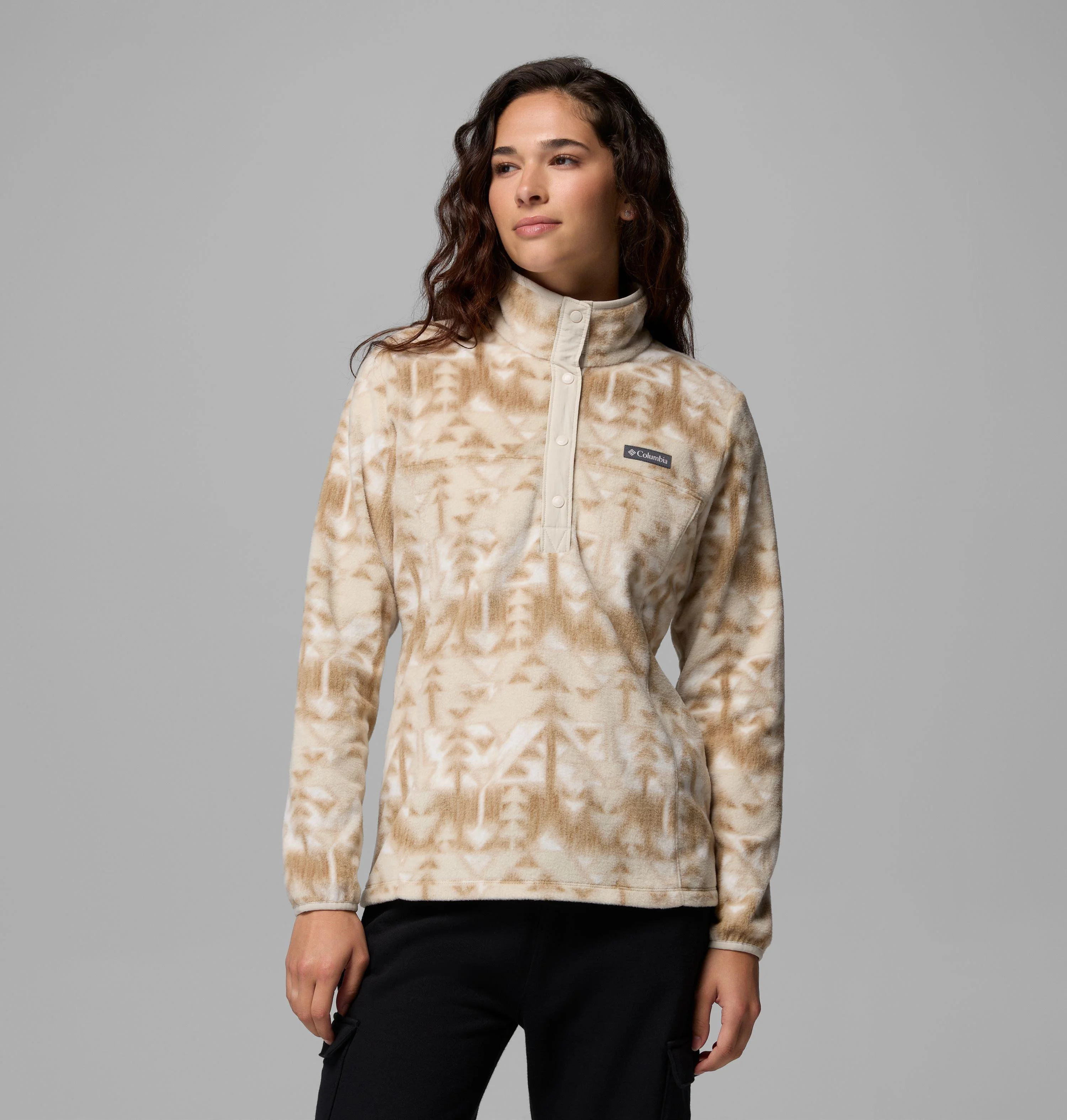 Women's Benton Springs Printed Half Snap Fleece Pullover - 1
